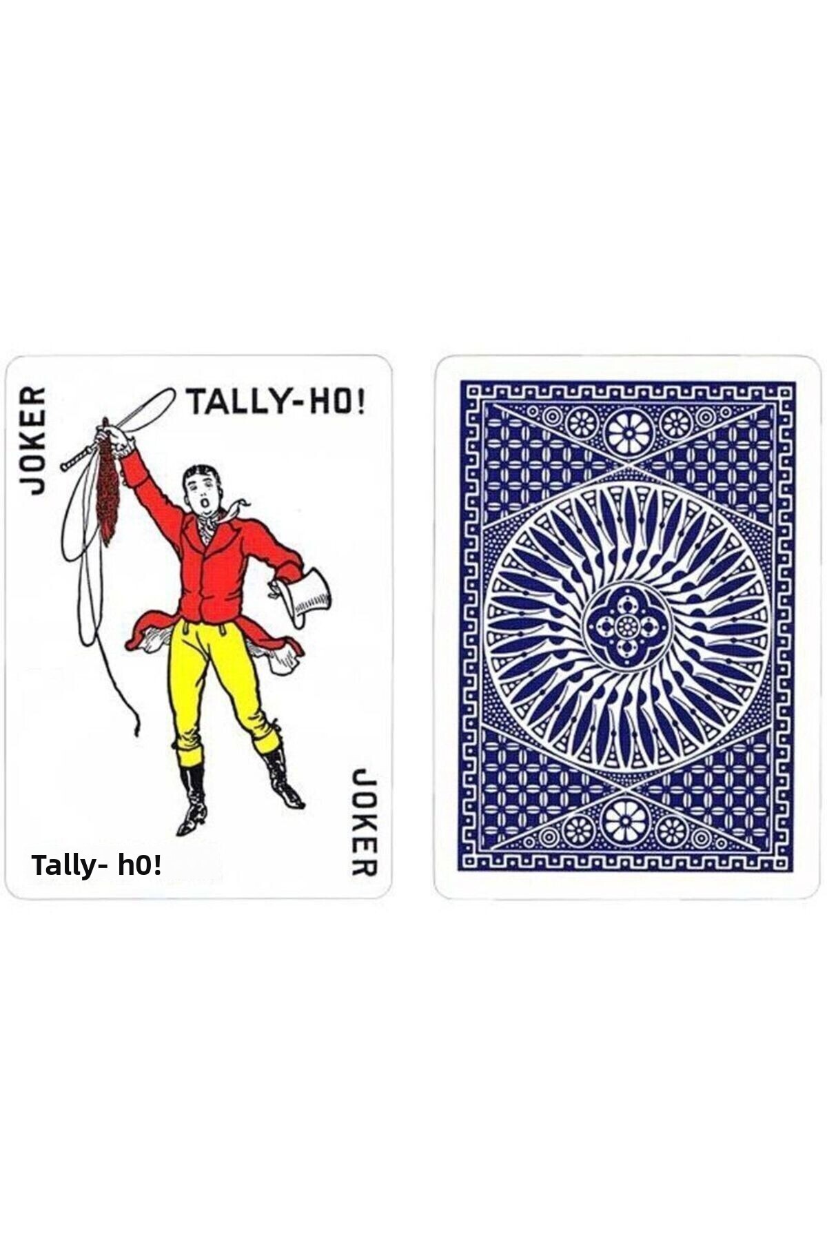 Bicycle-Tally-ho Blue Game Card - Circle Back Design 5