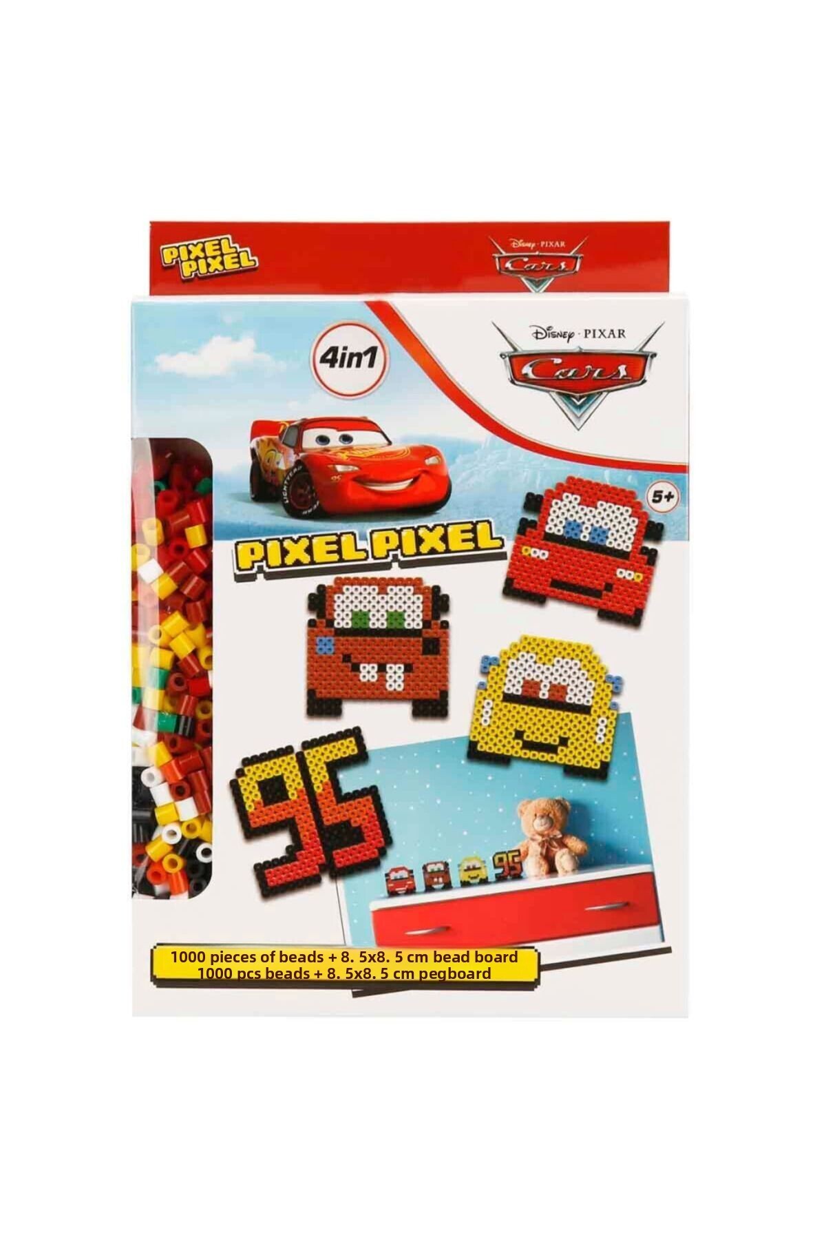 ست اسباب‌بازی و فعالیت مرواریدهای پیکسلی ۴ در ۱ دیزنی ماشین‌ها