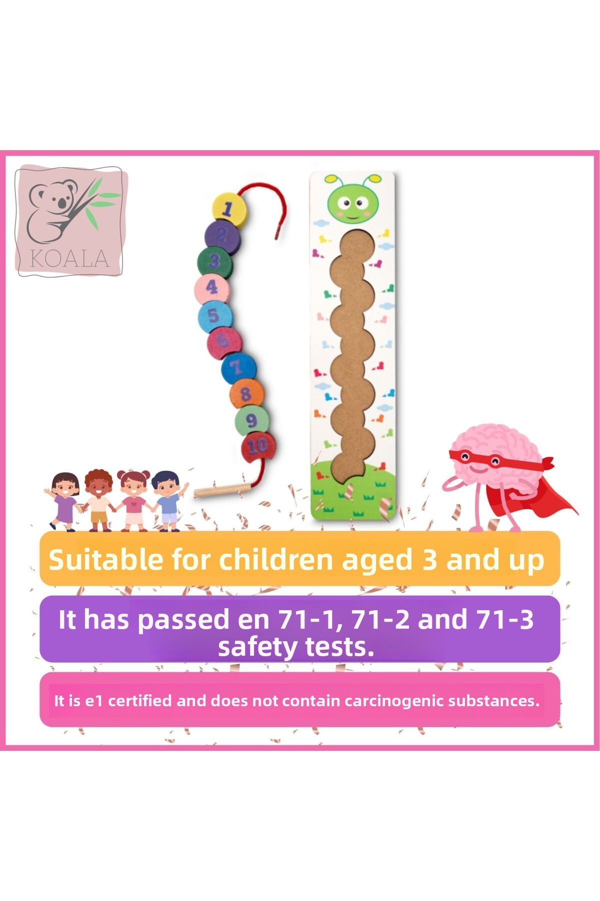 بازی آموزشی نخ‌کشی کرم چوبی – اعداد رنگارنگ