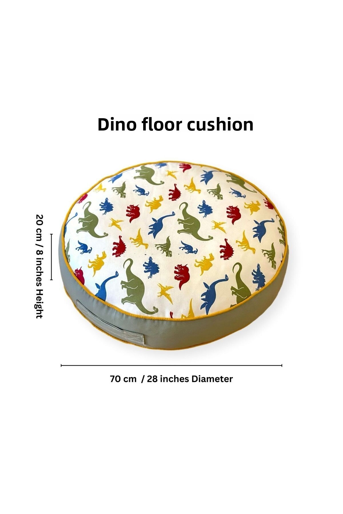 کوسن راحت کودکان مونتهسوری با طرح دایناسور – بالش اتاق پیکلر