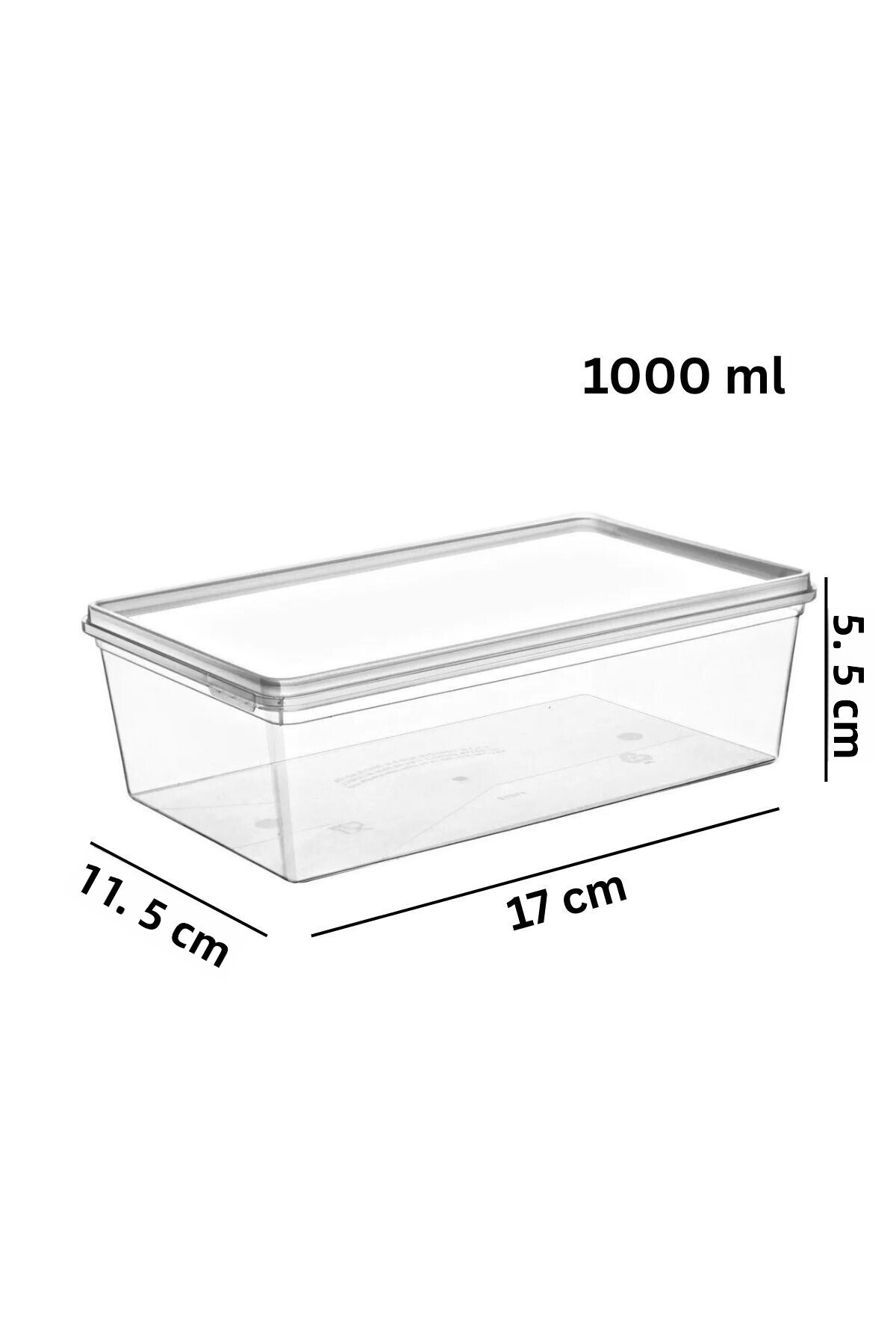 Espas Home-10 Self-Covered Storage Containers Suitable for Deep Freezer - 10 Pieces 1 Lt 4