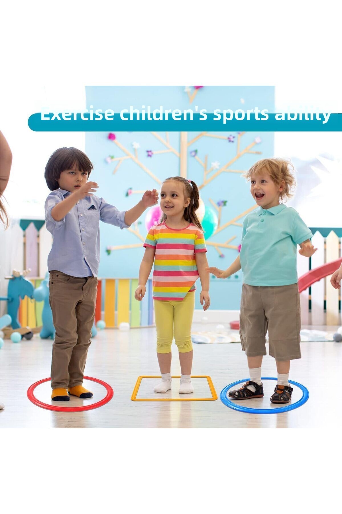 مجموعه دایرهای بازی حلقهای لیلی ۲۲ عددی – دایرههای آموزشی حسی ۲۷ سانتیمتری