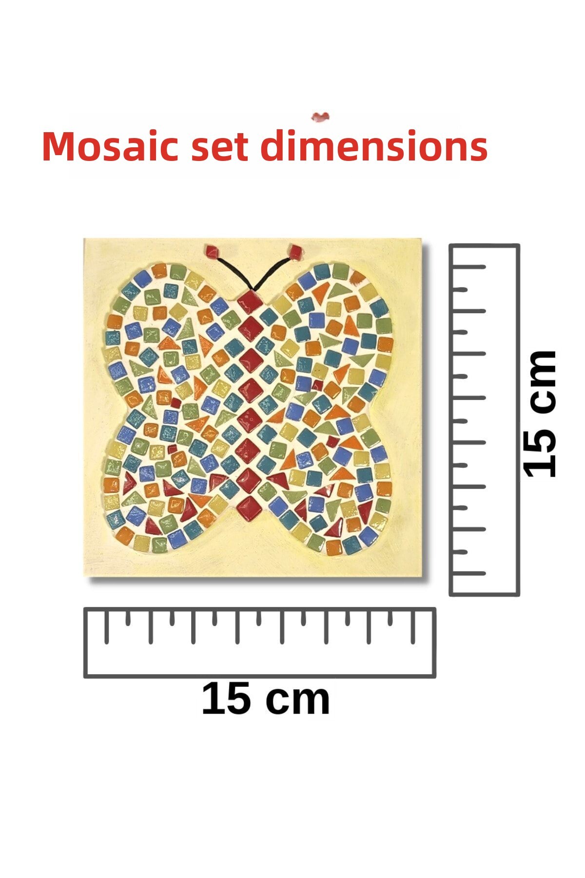 ست موزاییک کودکان – اسباببازی آموزشی هنری برای پرورش تمرکز و مهارت دست (پروانه)