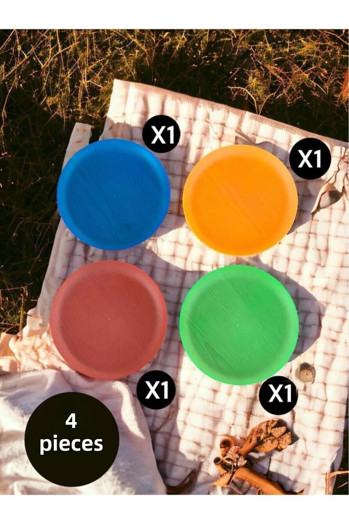 Heredot-Mithra Life 4 Unbreakable Picnic Plates - Mit1110 2
