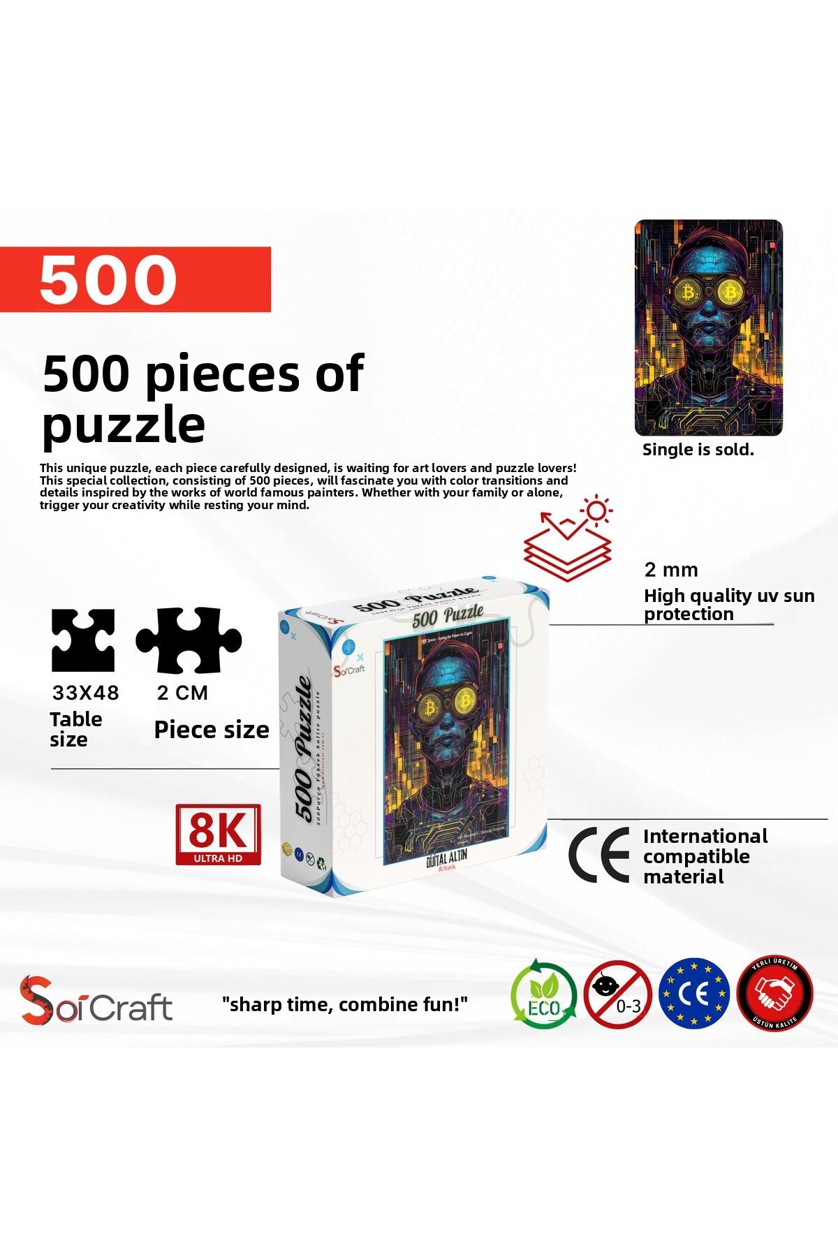 Soi Craft 500 Piece Puzzle Bitcoin- Trendyol