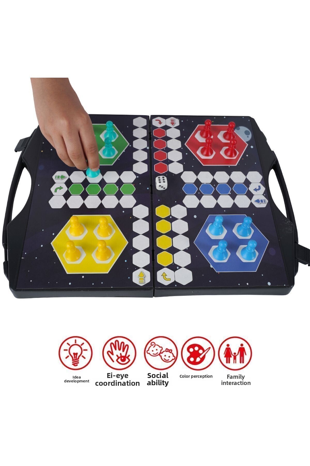 EspriToys-Birds and Backgammon Set - Ludo with Bag 7