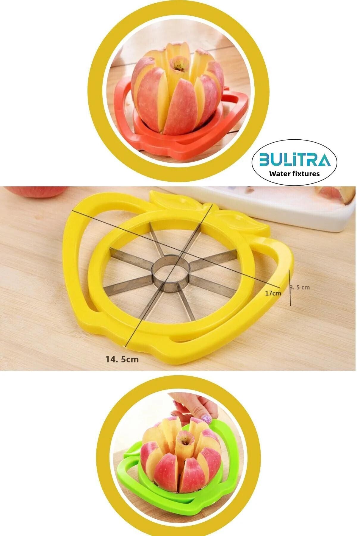 BULİTRA Su Armatürleri-8 Slice Apple Pear Lemon Orange Slicer Presentation Apparatus 5