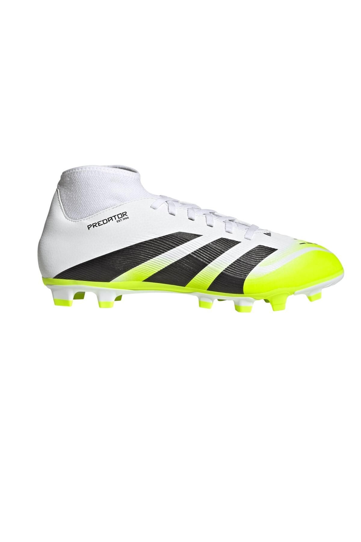 adidas JH8844-E Predator Club Sock Fg-Mg Erkek Spor Ayakkabı Beyaz