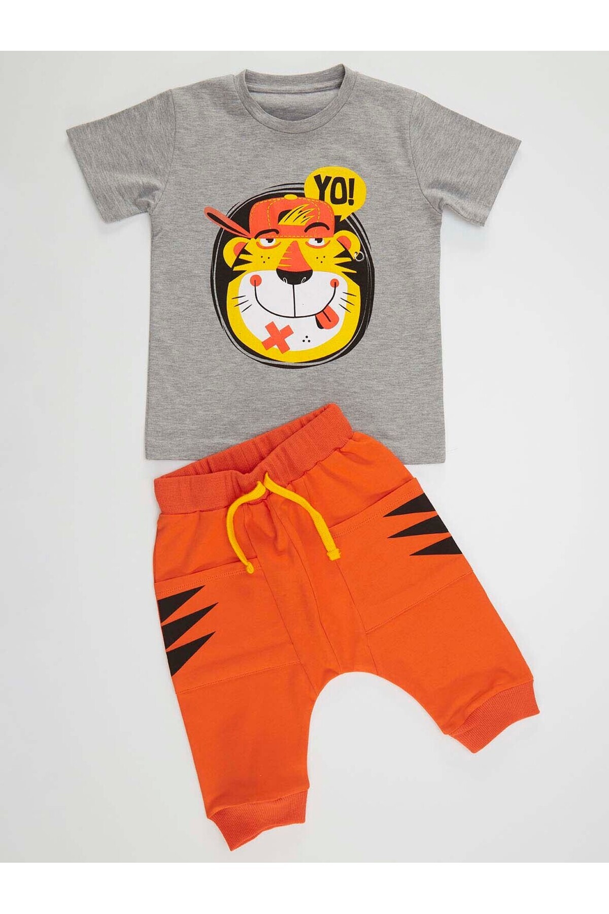 Denokids-Yo Kaplan Chlapecké tričko Capri Shorts Set 3