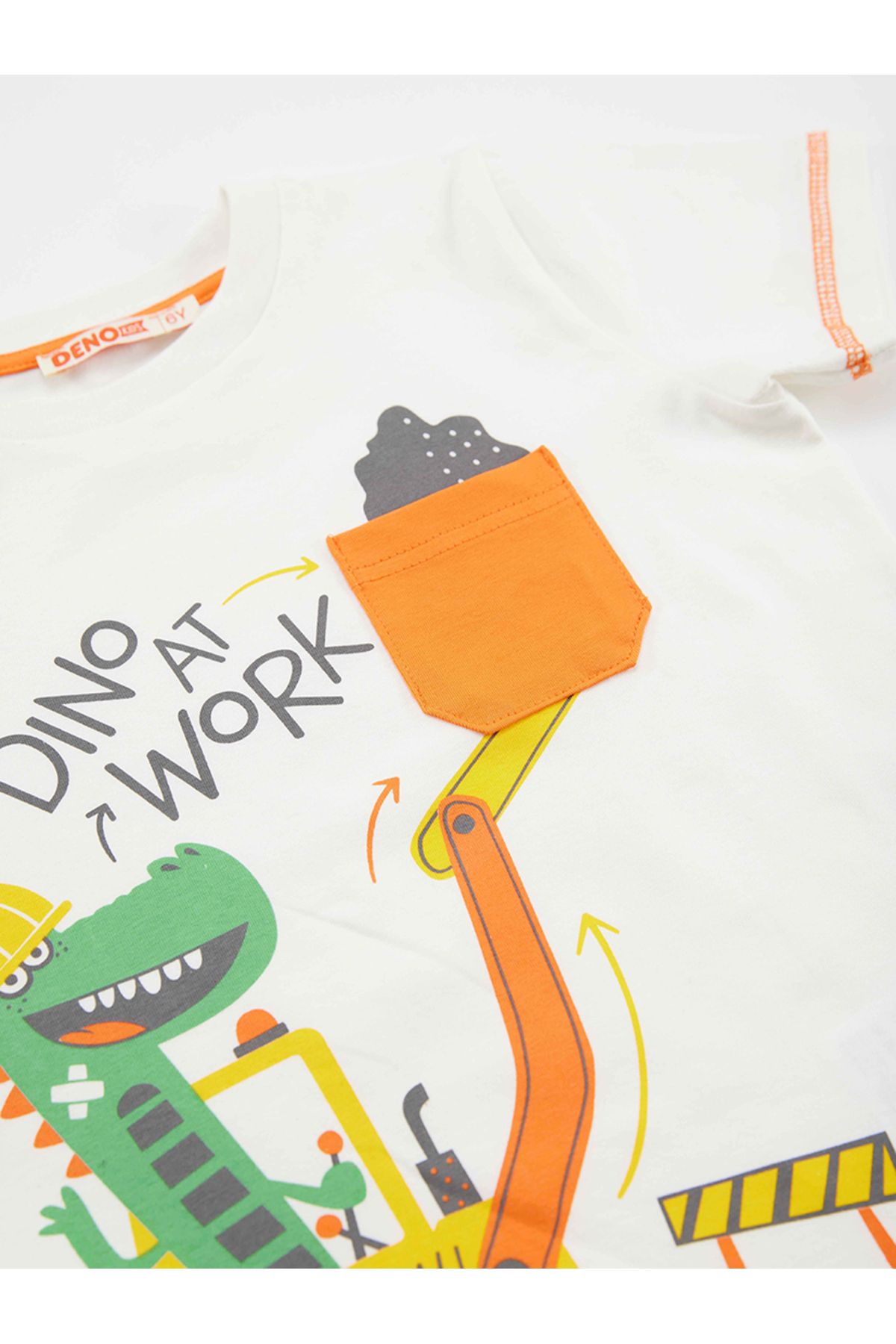 Denokids-Dino At Work Boy's T-shirt Capri Shorts Set 5