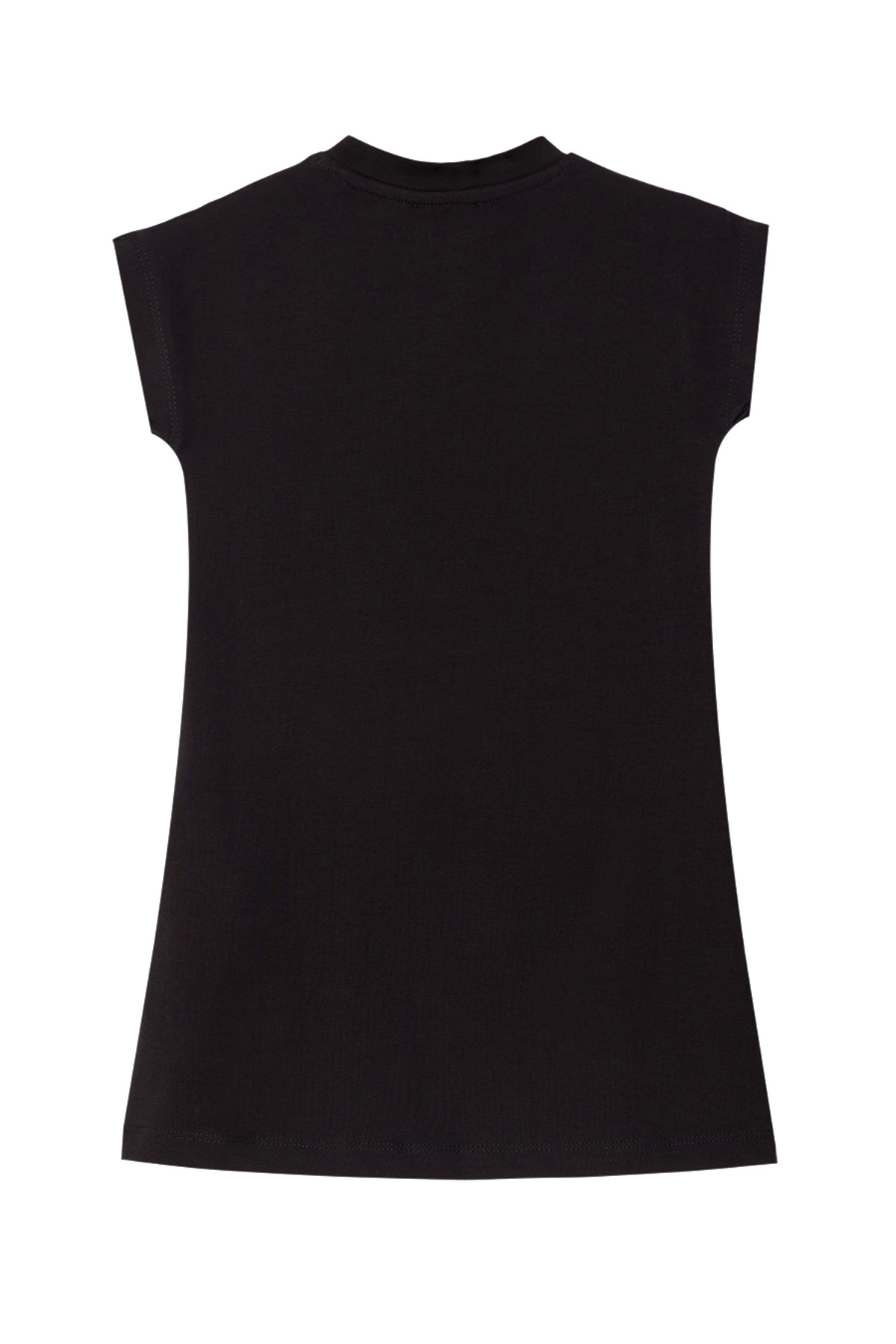 MSHB&G-Einhorn-Spritzer-Muster - Schwarzes Sommerkleid aus Baumwolle für Mädchen 4