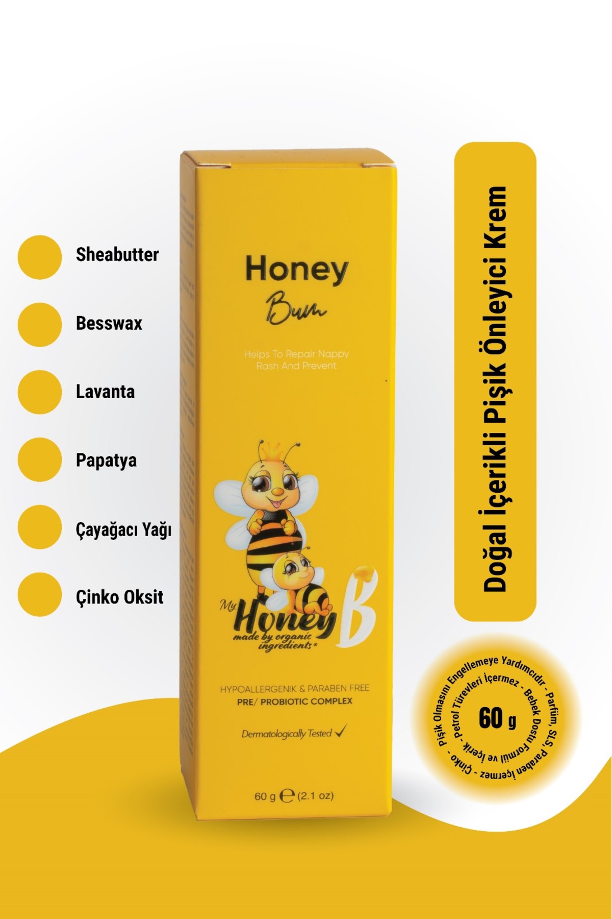 My Honey B Anne Bebek Yenidoğan İhtiyaç Seti Doğal İçerikli Şampuan Pişik Önleyici Krem Göğüs Ucu Kremi fotoğrafı 3 (önizleme)