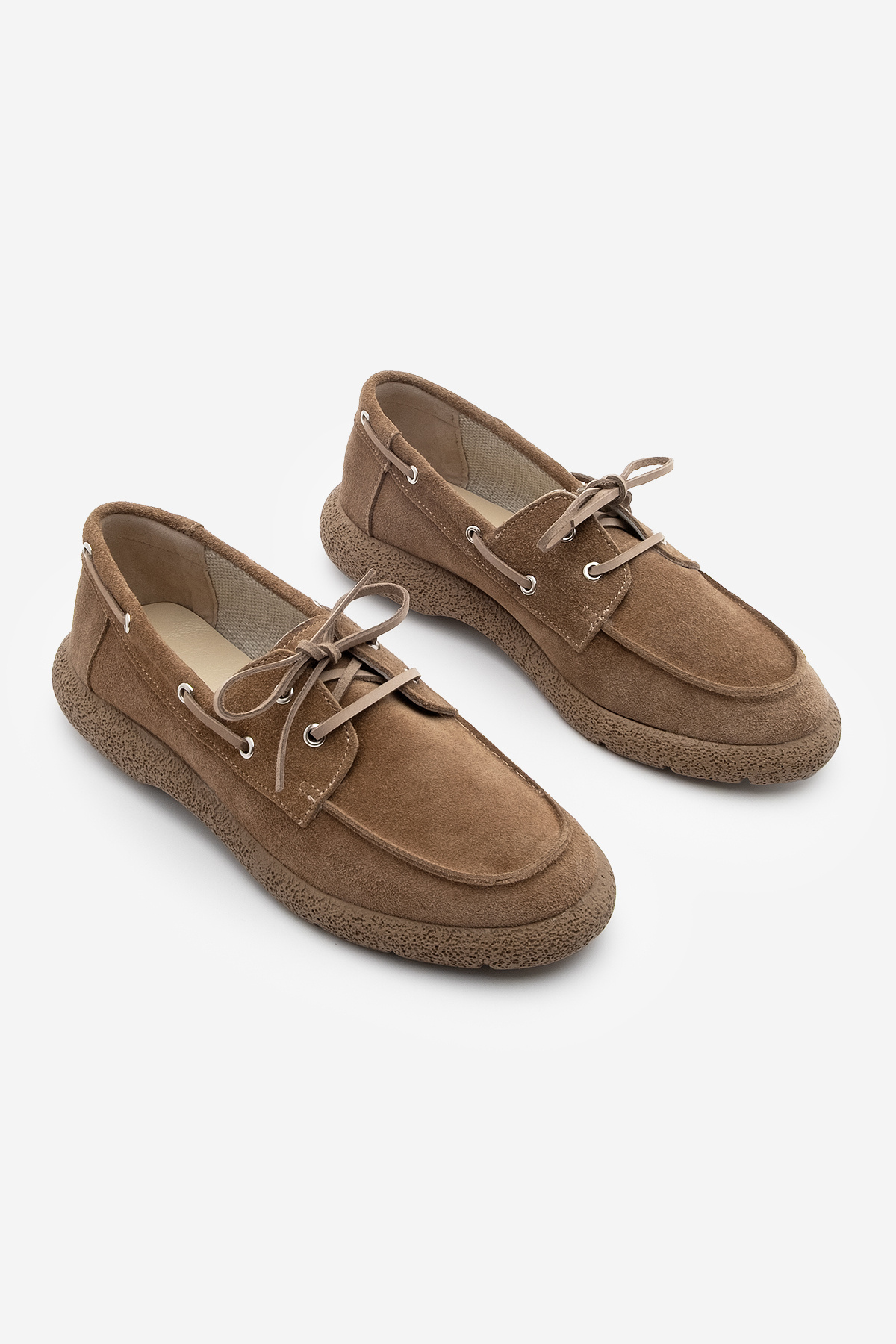 Marjin-Dámské boty pro volný čas z pravé kůže Enita Camel 5