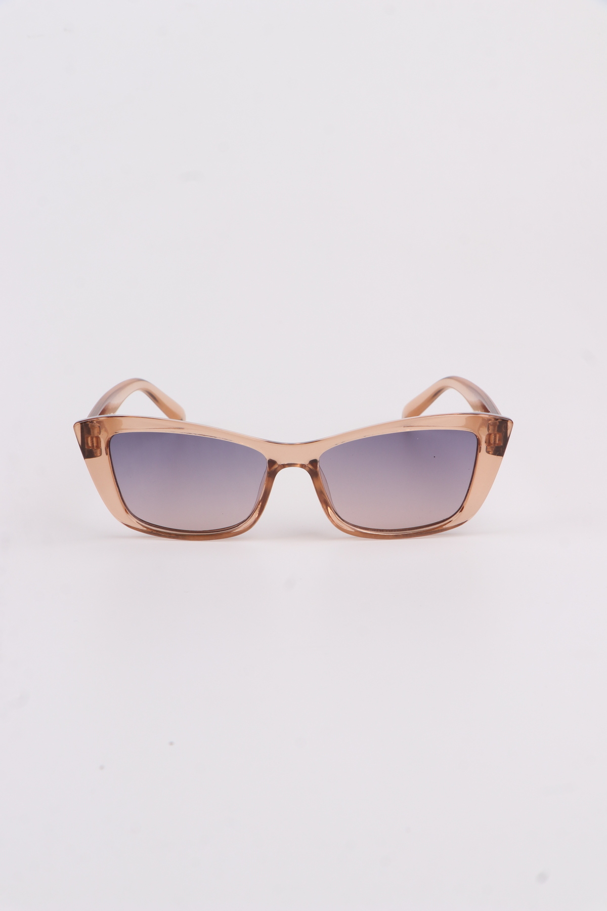 Chunky Frame Unisex Cat Eye Vintage Bal Nude Güneş Gözlüğü görsel 3
