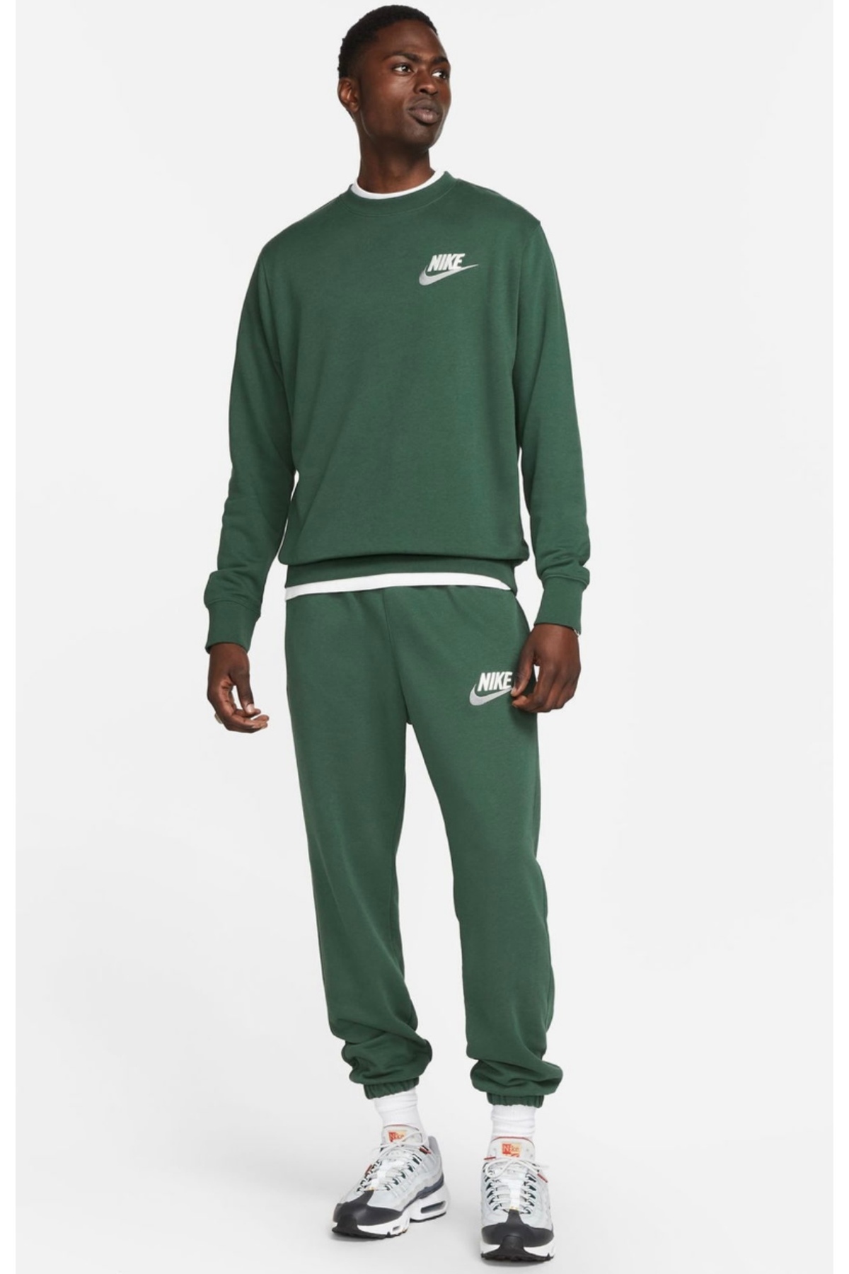 سویشرت سبز مردانه Club+ Fit Crew نایکی سویشرت Nike