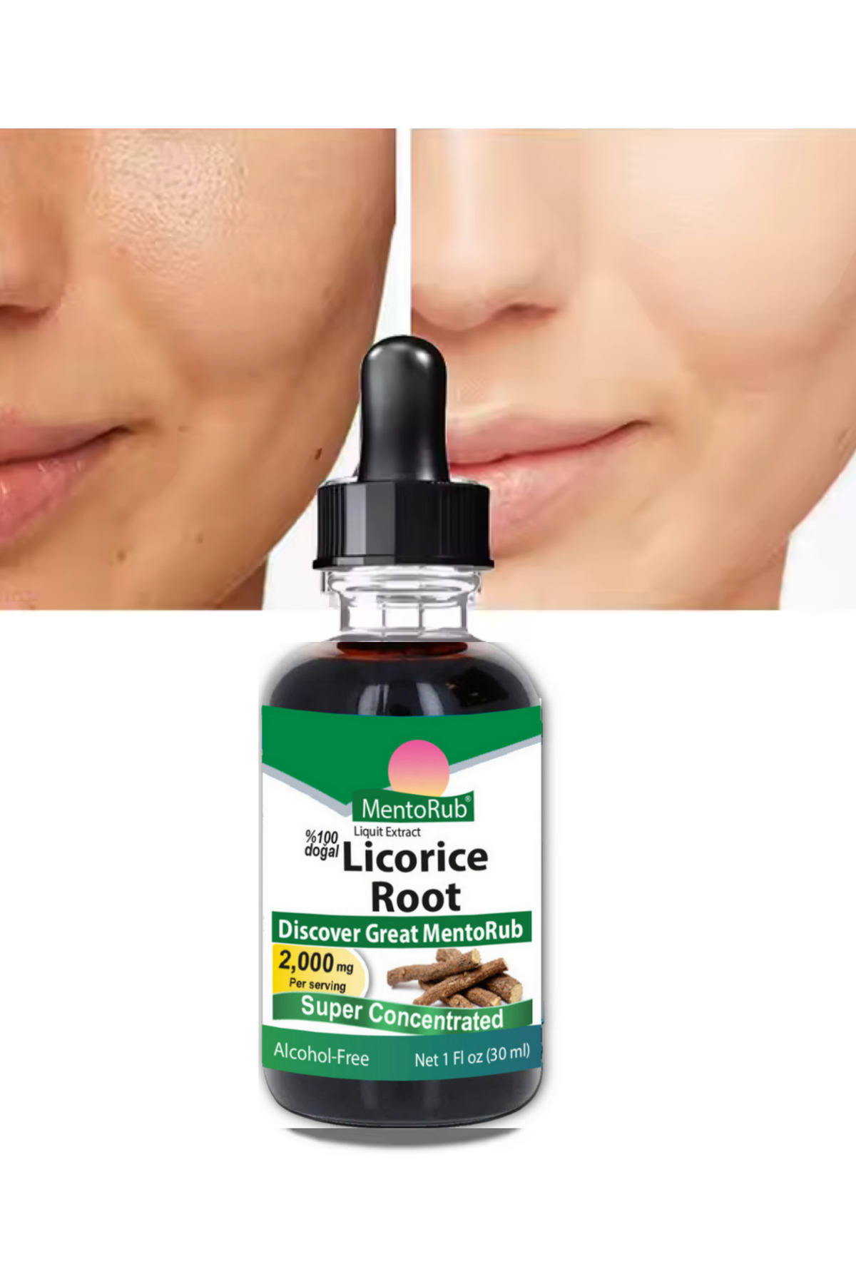 Meyan Kökü Özü Nemlendirici, Cilt Ve Gözenek Sıkılaştırıcı Kırmızı Leke Serumu 30ml — Rub2 — تصویر 4 از 5