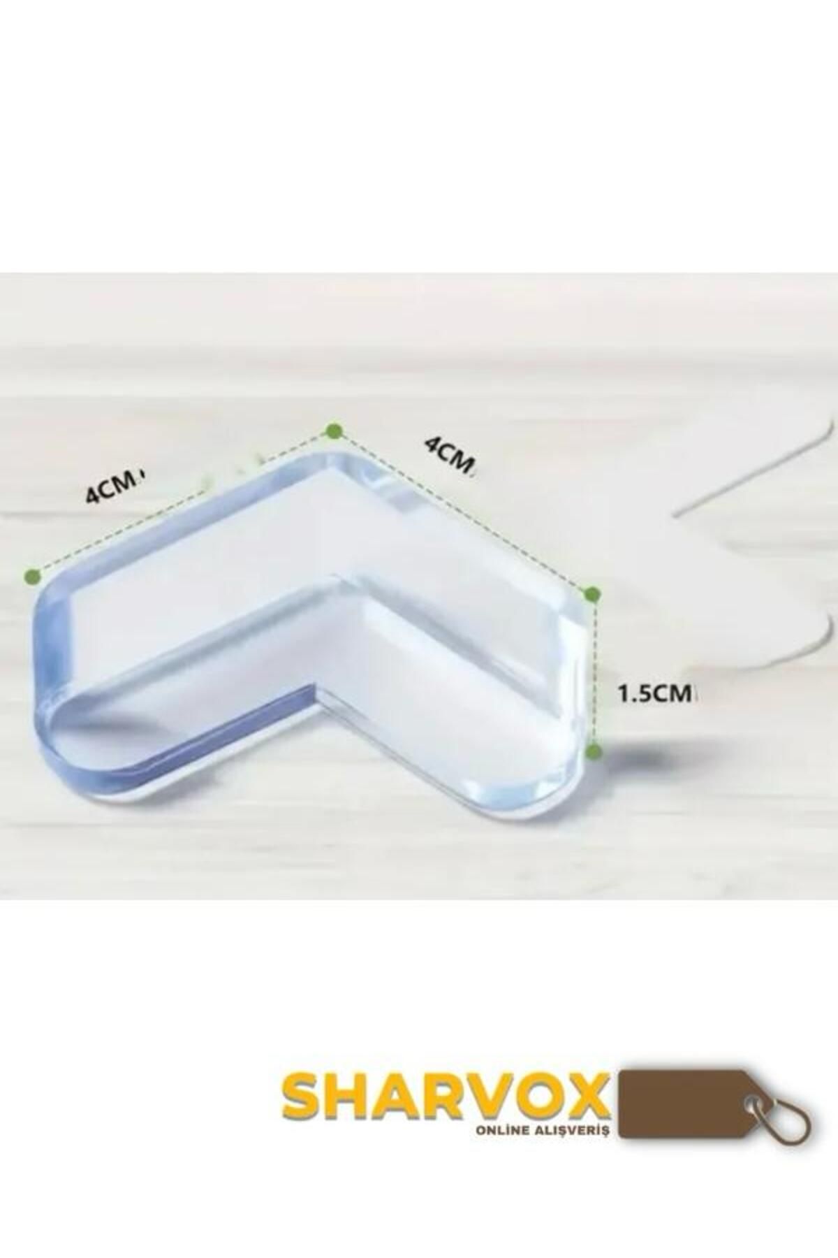 Sharvox-4-Piece Transparent Silicone Corner Protector – Protect Table, Coffee Table and Furniture Edges for Baby and Child Safety 6