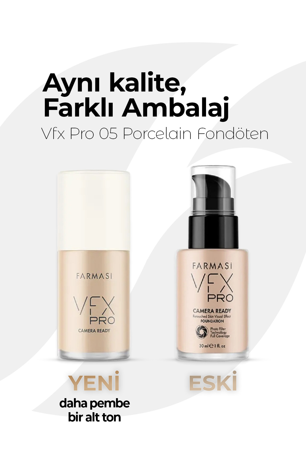 Farmasi Vfx Pro Camera Ready Fondöten Porcelain 30ml