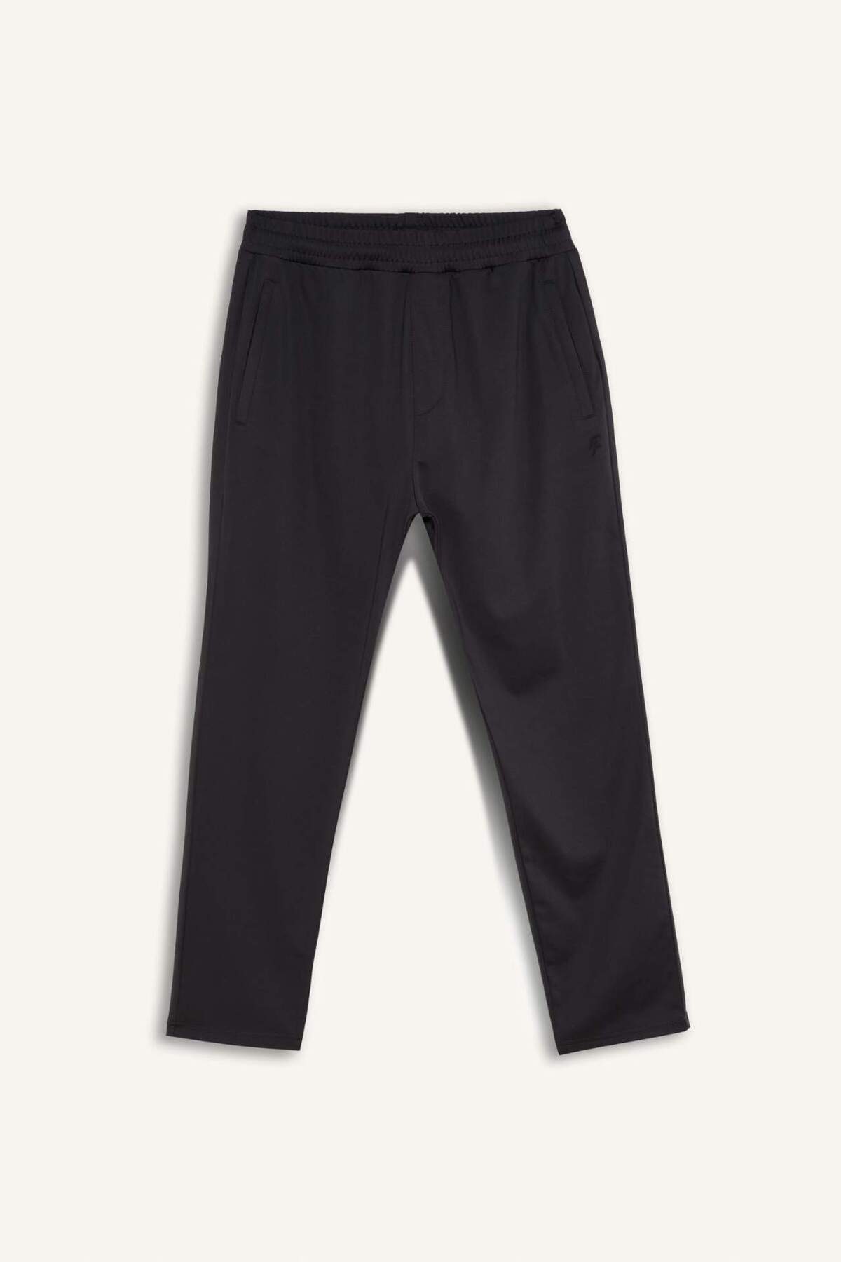 DeFacto-Defactofit Sportsman Jogger Sweatpants Slim Fit Slim Fit Standard Leg Skuba Diver Fabric Waistline Rubber 7