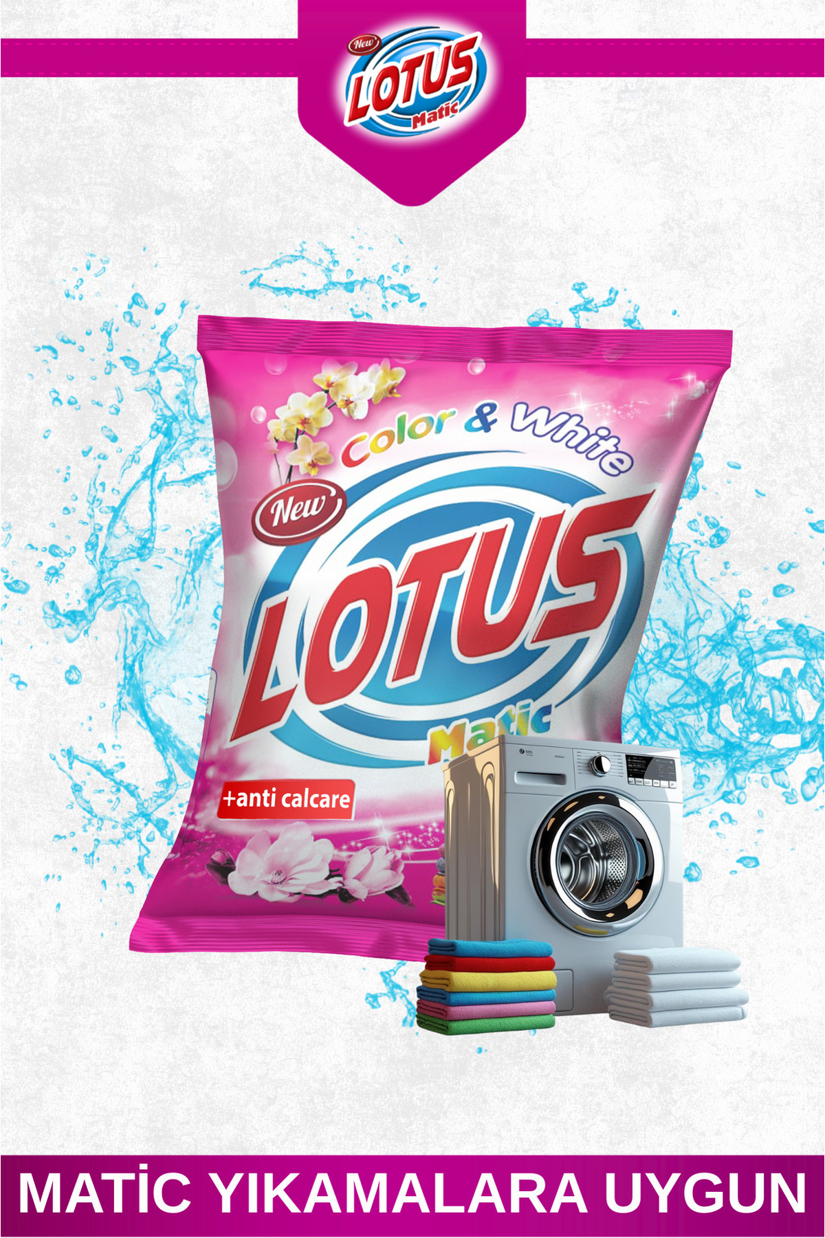 Lotus 1 kg Toz Çamaşır Deterjanı – Hem Beyazlarda Işıltı, Hem Renklilerde Renk Canlılığı fotoğrafı 3 (önizleme)