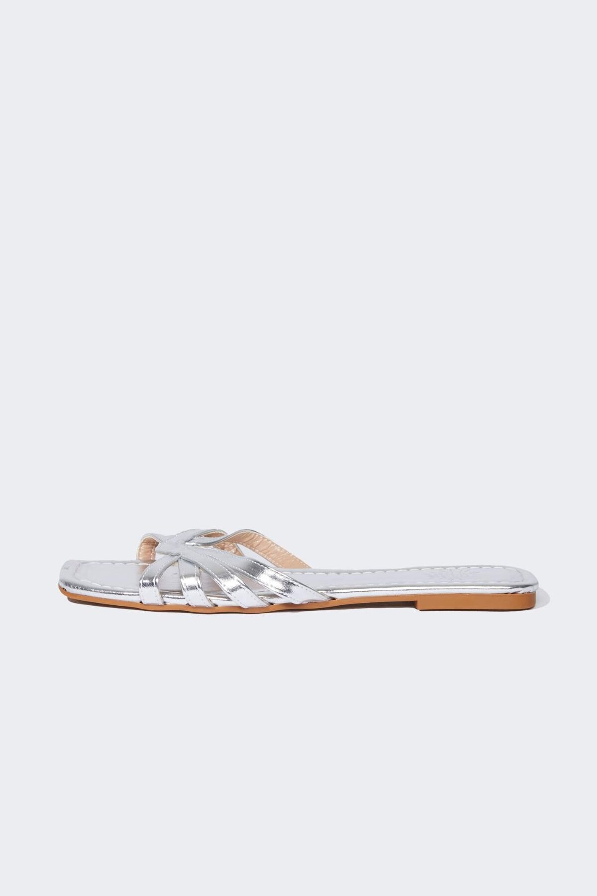 DeFacto-Women's Flat Sole Faux Leather Slippers C3718Ax24Hs 2