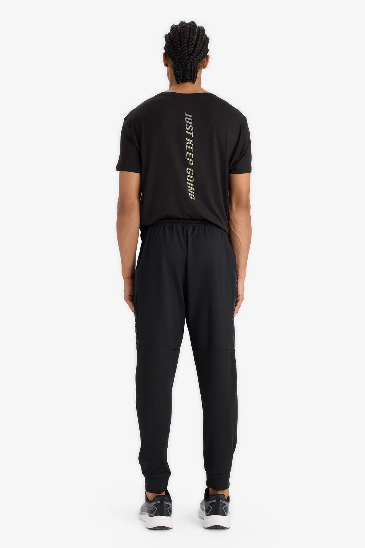 DeFacto-بنطال رياضي DeFactoFit Sportsman Standard Fit Jogger مع قماش غواص سكوبا ناعم من الداخل D7308AX25SP 6
