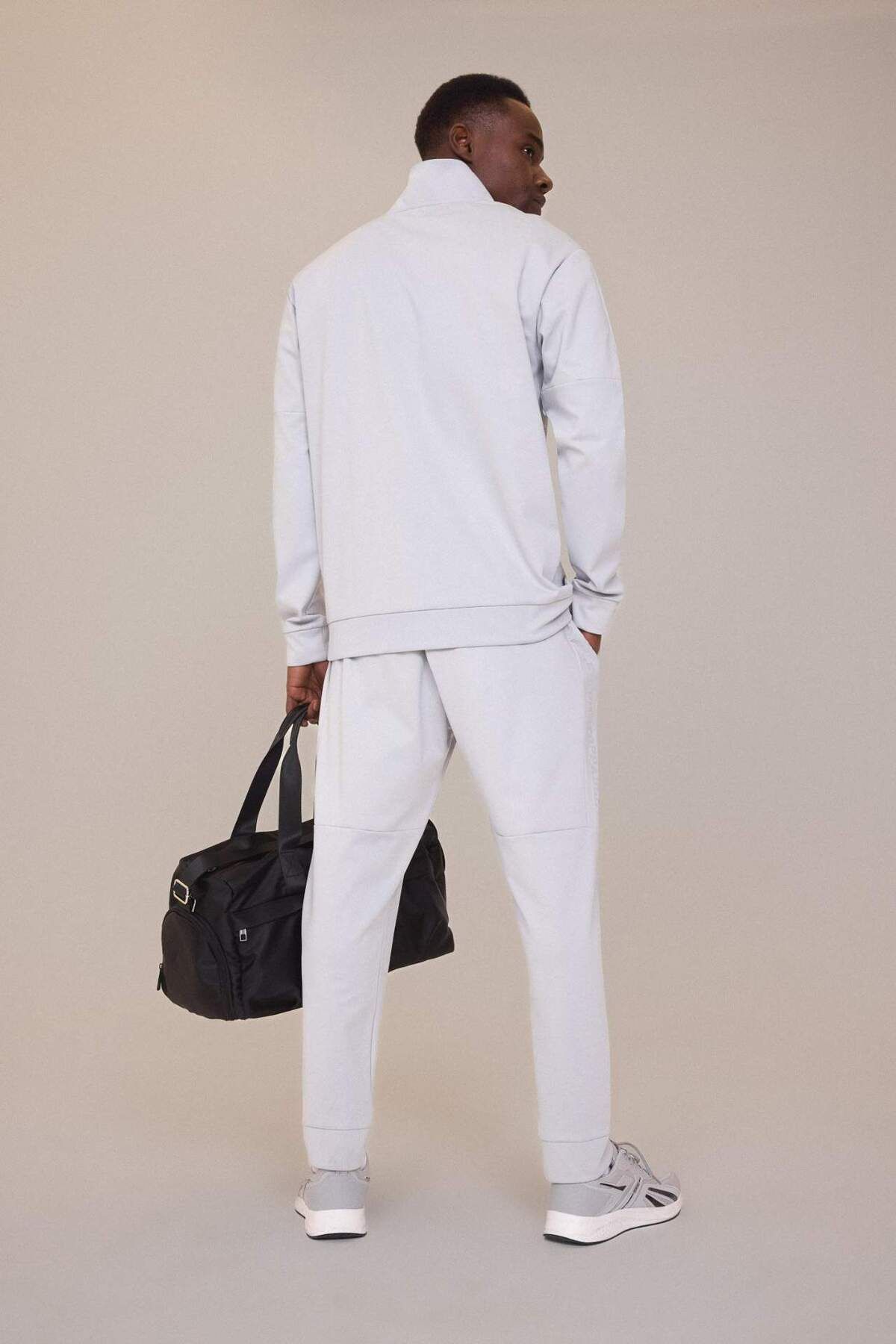 DeFacto-بنطال رياضي DeFactoFit Sportsman Standard Fit Jogger مع قماش غواص سكوبا ناعم من الداخل D7308AX25SP 4