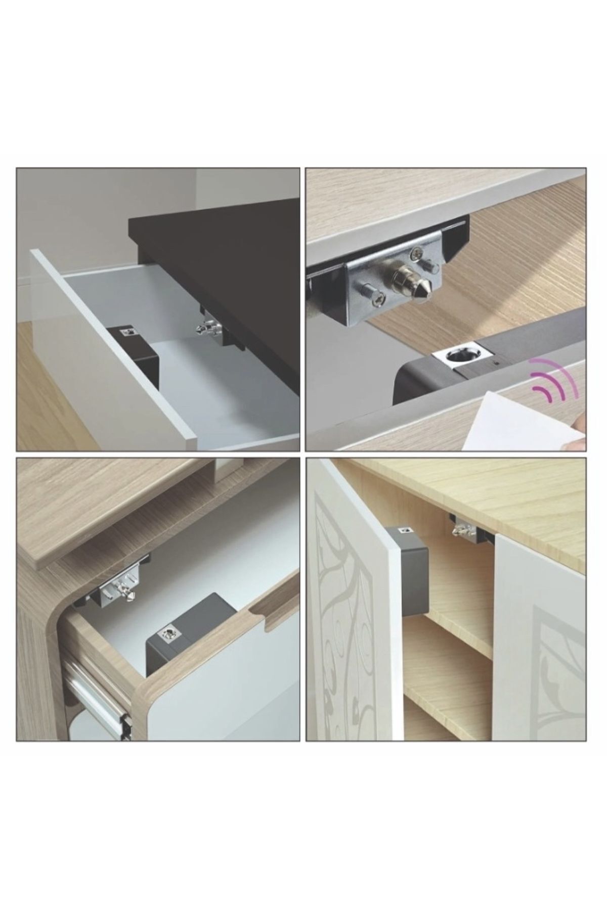 Genel Markalar Gizli Çekmece Ve Dolap Kilidi (KARTLI)