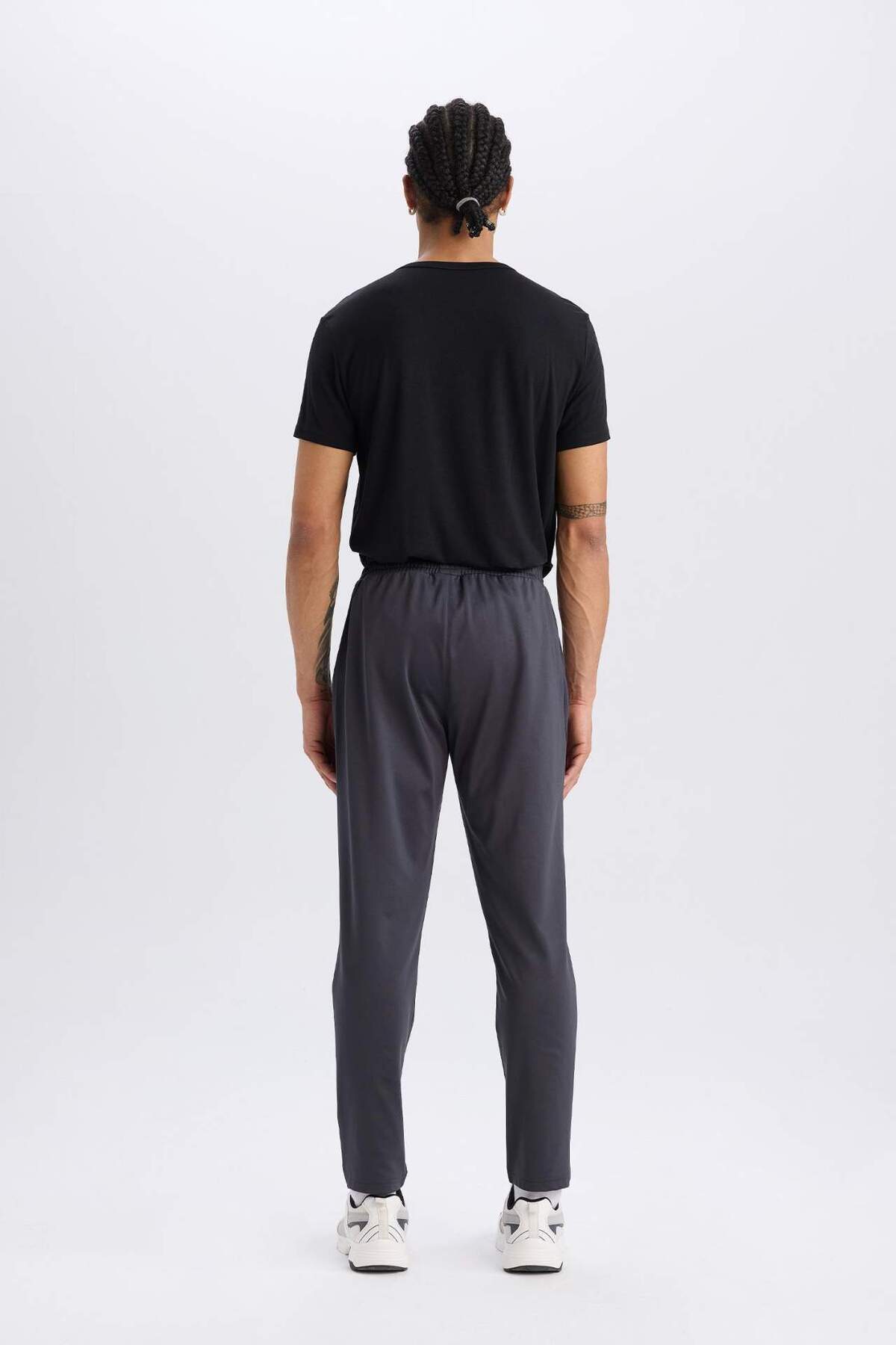 DeFacto-Defactofit Sportsman Jogger Sweatpants Slim Fit Slim Fit Standard Leg Skuba Diver Fabric Waistline Rubber 6