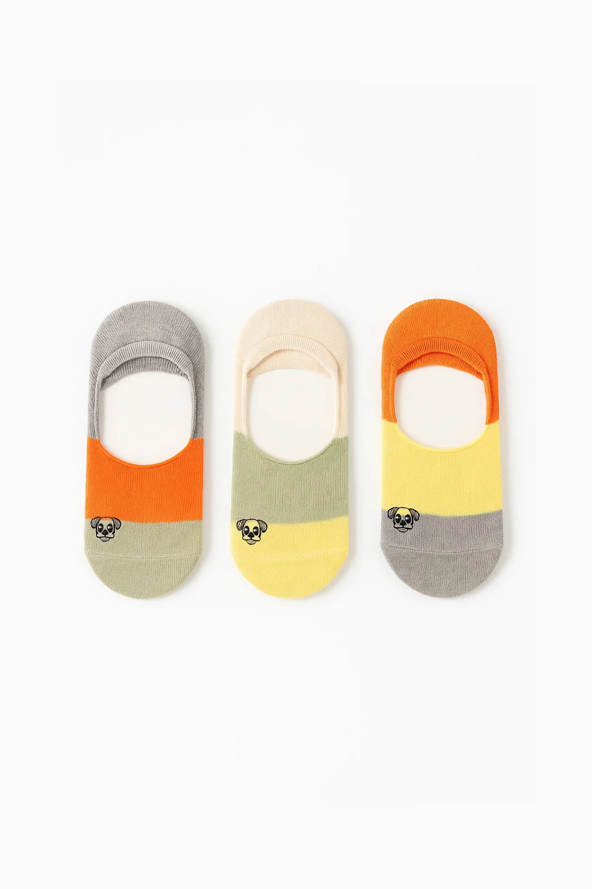 کاتیا اند بانی جوراب‌های بالرین نامرئی طرح سگ مخصوص کودکان، بسته ۳ عددی