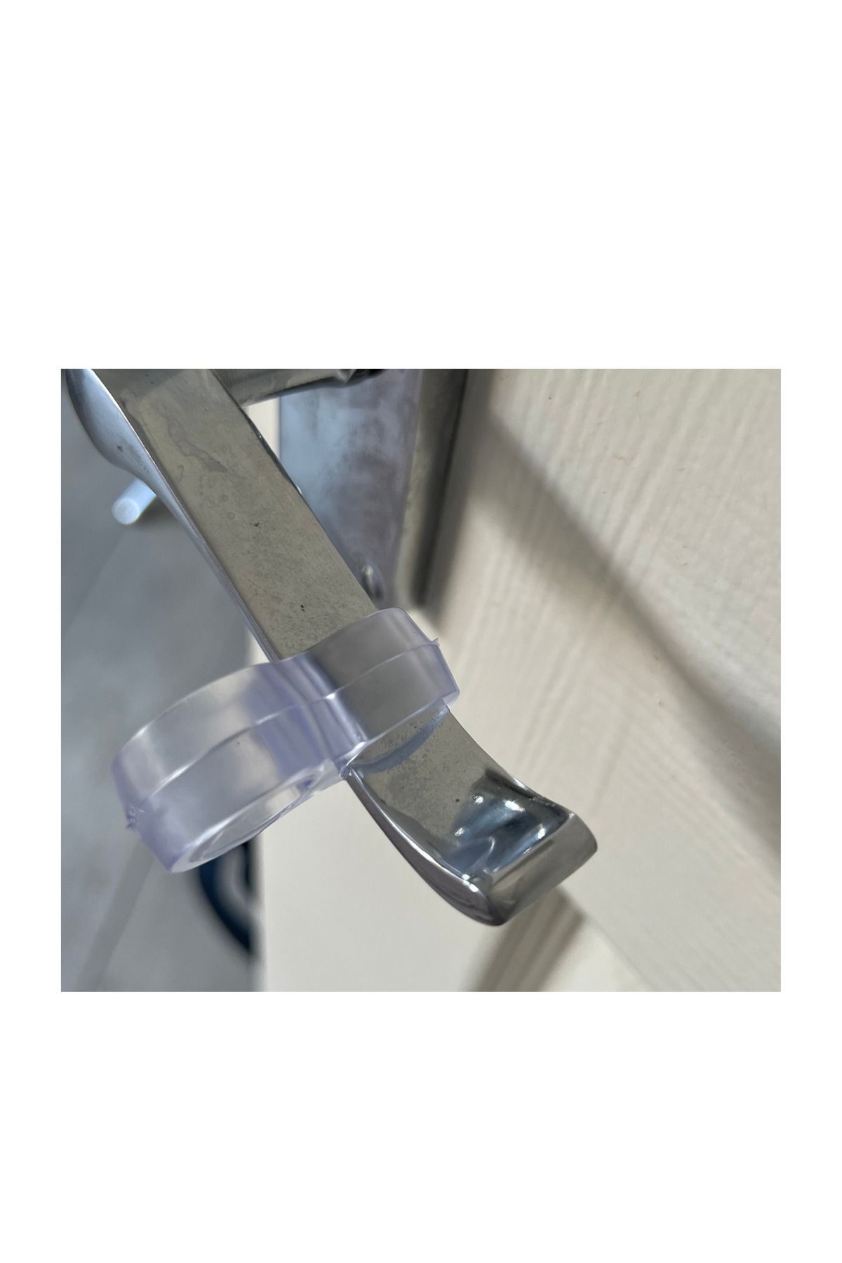 HAMADEX-Silicone Transparent Plastic Door Handle Holder Handle Window Stopper Stopper Flexible Plastic 5