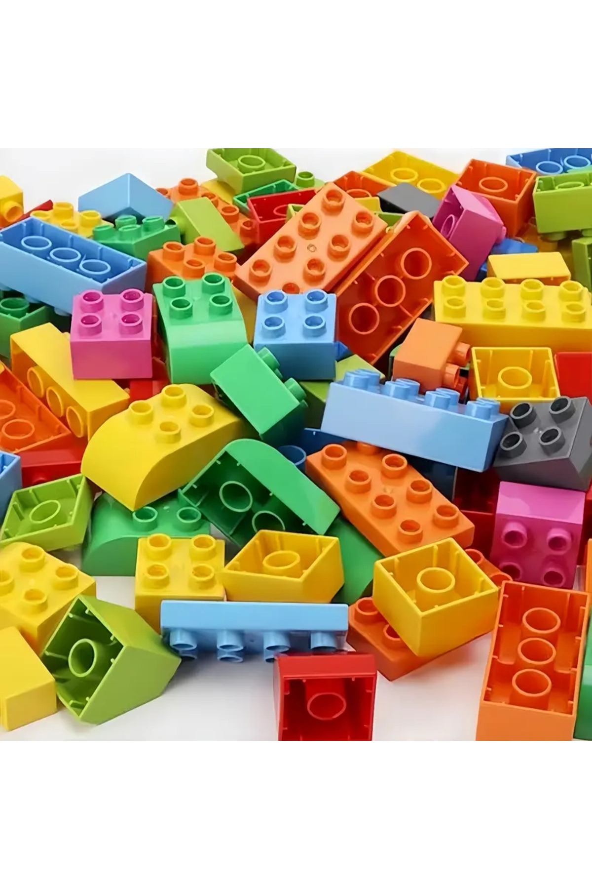 ۵۰ عددی مجموعه بلوک‌های ساختنی DIY کودکان، اسباب‌بازی‌های کلاسیک شهری، بلوک‌های ساختنی مونتاژشده برای اسباب‌بازی‌های آموزشی