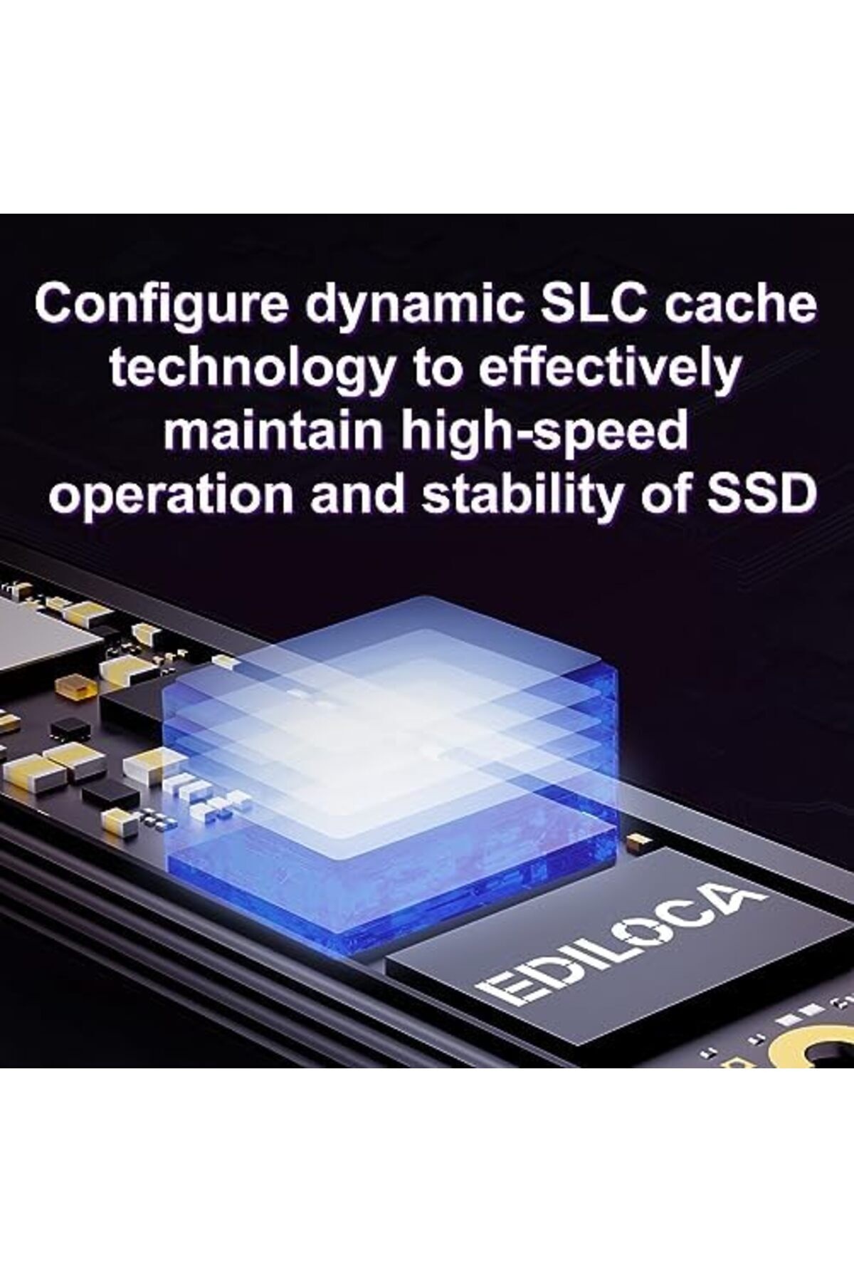Generic-Ediloca EN760 SSD with Heatsink 500GB PCIe Gen4, NVMe M.2 2280, 3D NAND TLC, Up to 4800MB/s, Interna 8