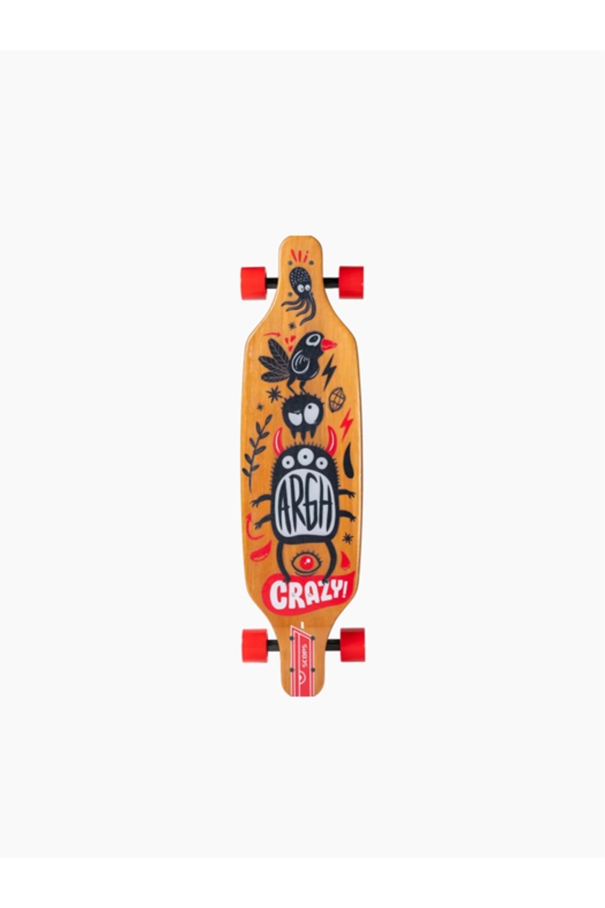 SCOPS It is Crazy Longboard - Ahşap Kaykay