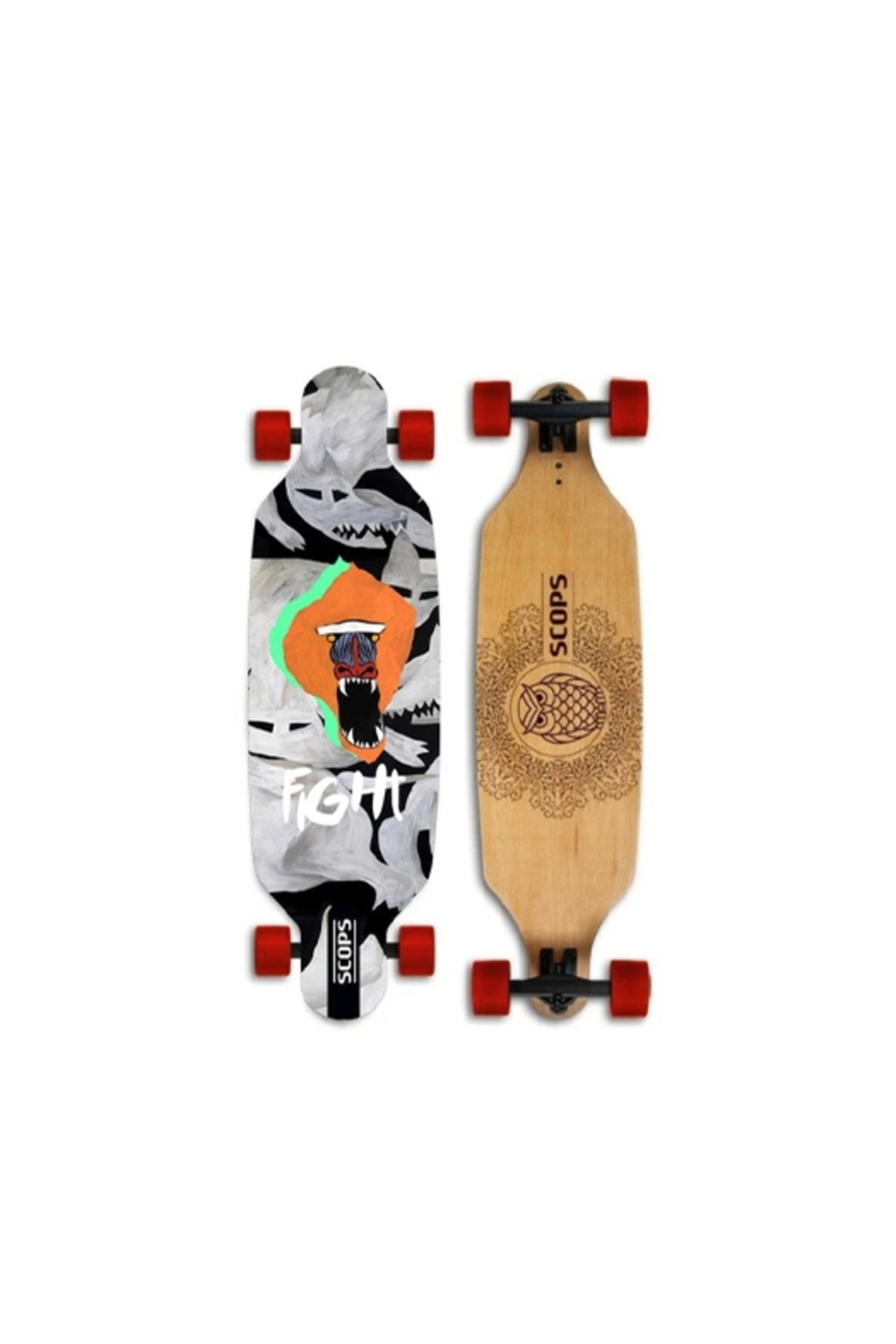 SCOPS Luno Longboard - Ahşap Kaykay