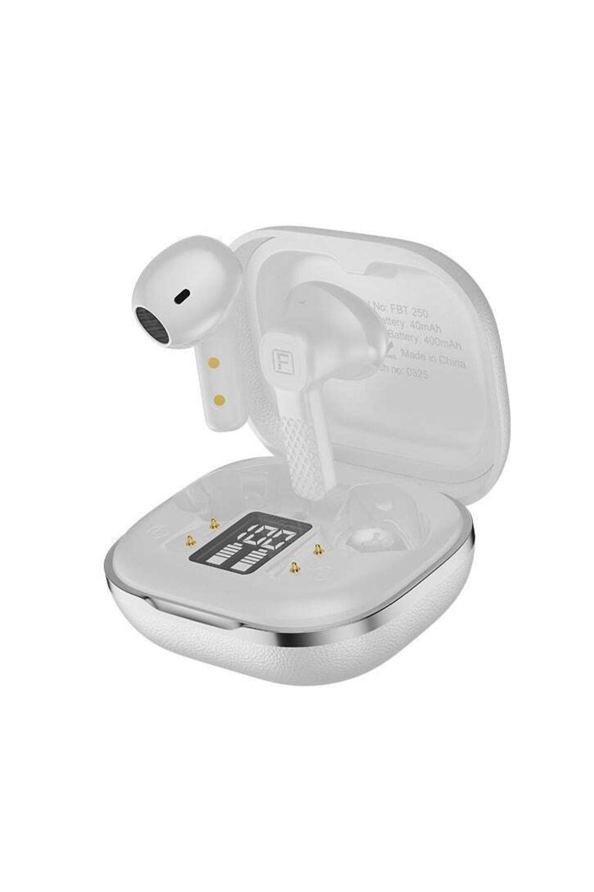 Faster-TroniX Half In Ear Earbuds Bluetooth 5.4- ENC Technology LED Digital Display Charging Case Bluetooth 1