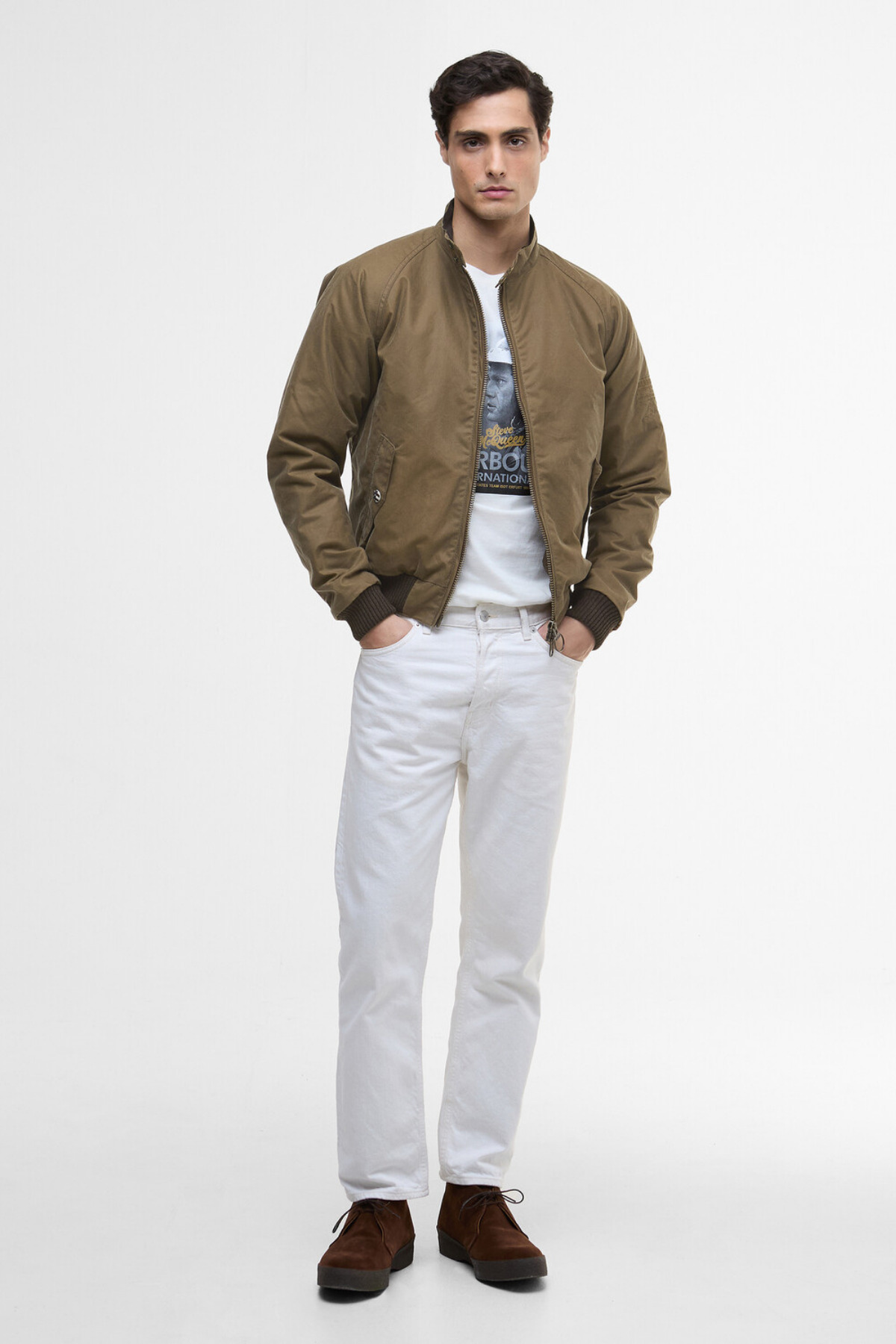 کت تک مردانه راسته آستین بلند | باربور Barbour MWX0465-0166 - تصویر 3