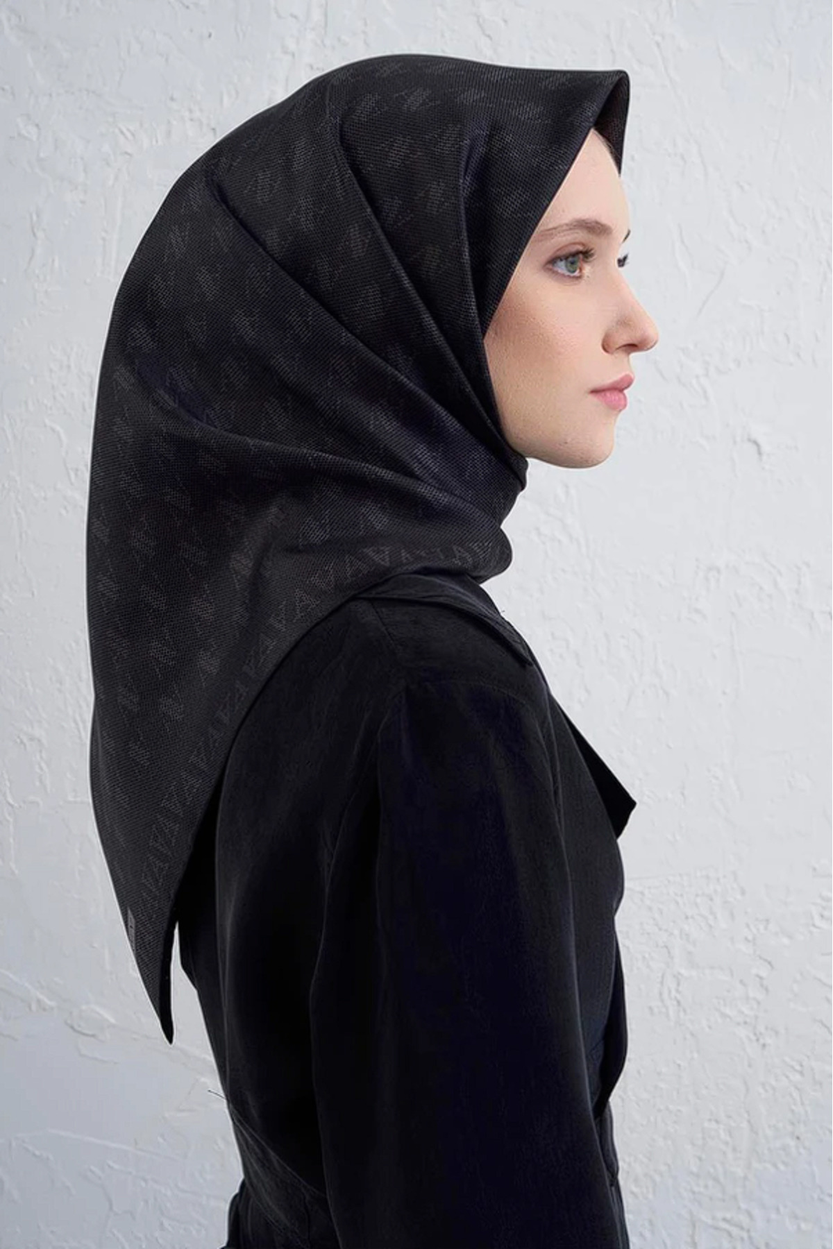 Armine-Monogram Pattern Pure Silk Twill Scarf 9412D 85 1