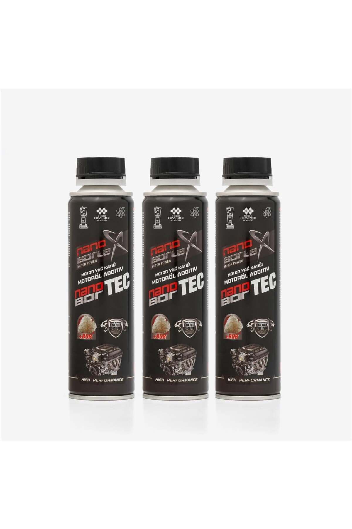 Nanobortex Motor Yağ Katkısı 300 Ml 3 Lü