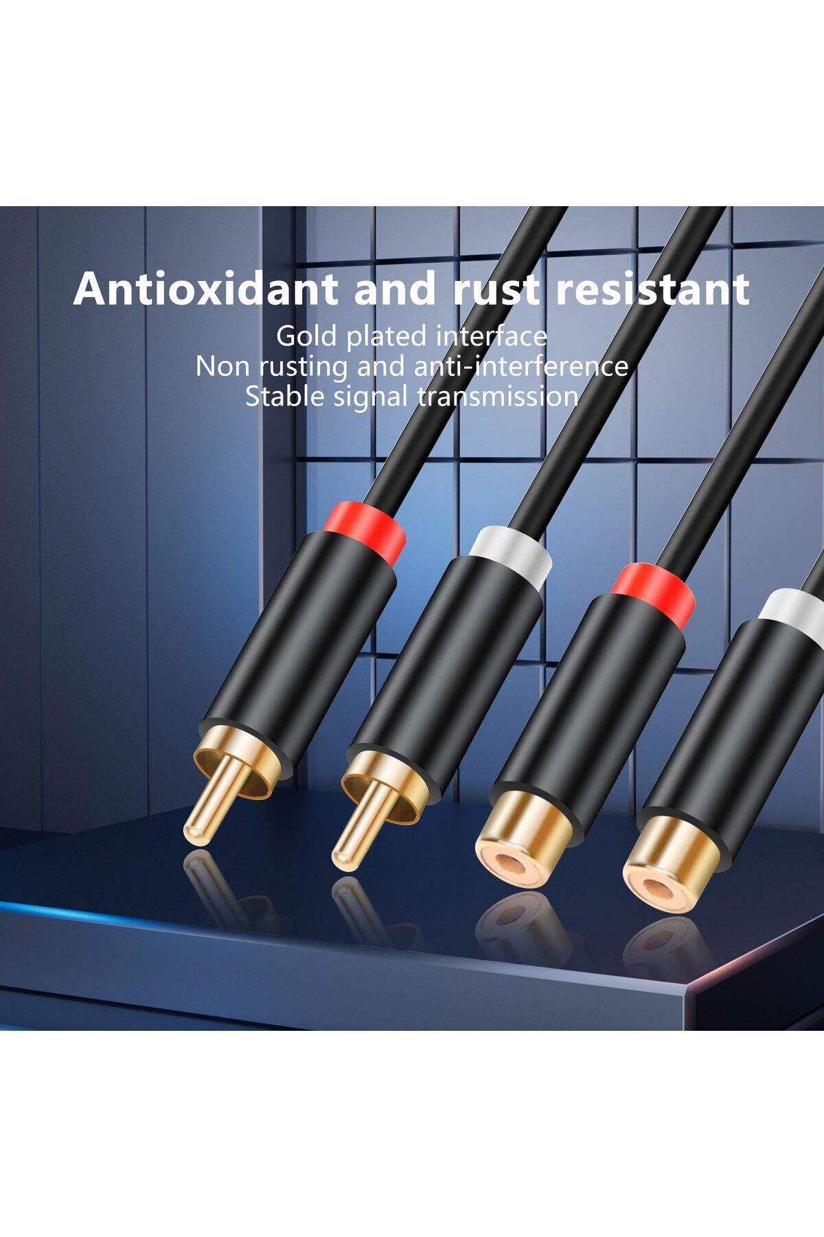 erorex-Rca Noise Isolator,Rca Audio Hum Eliminator Ground Loop Noise Isolator,Uses Jack Audio Cable 5