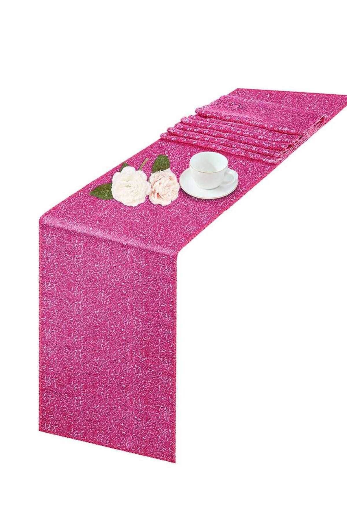 Generic-SYOSI Sequin Table Runner, 3 Pack Satin Table Runner, 12" x 72"Sequin Table Cloth, Rectangle Tables 1