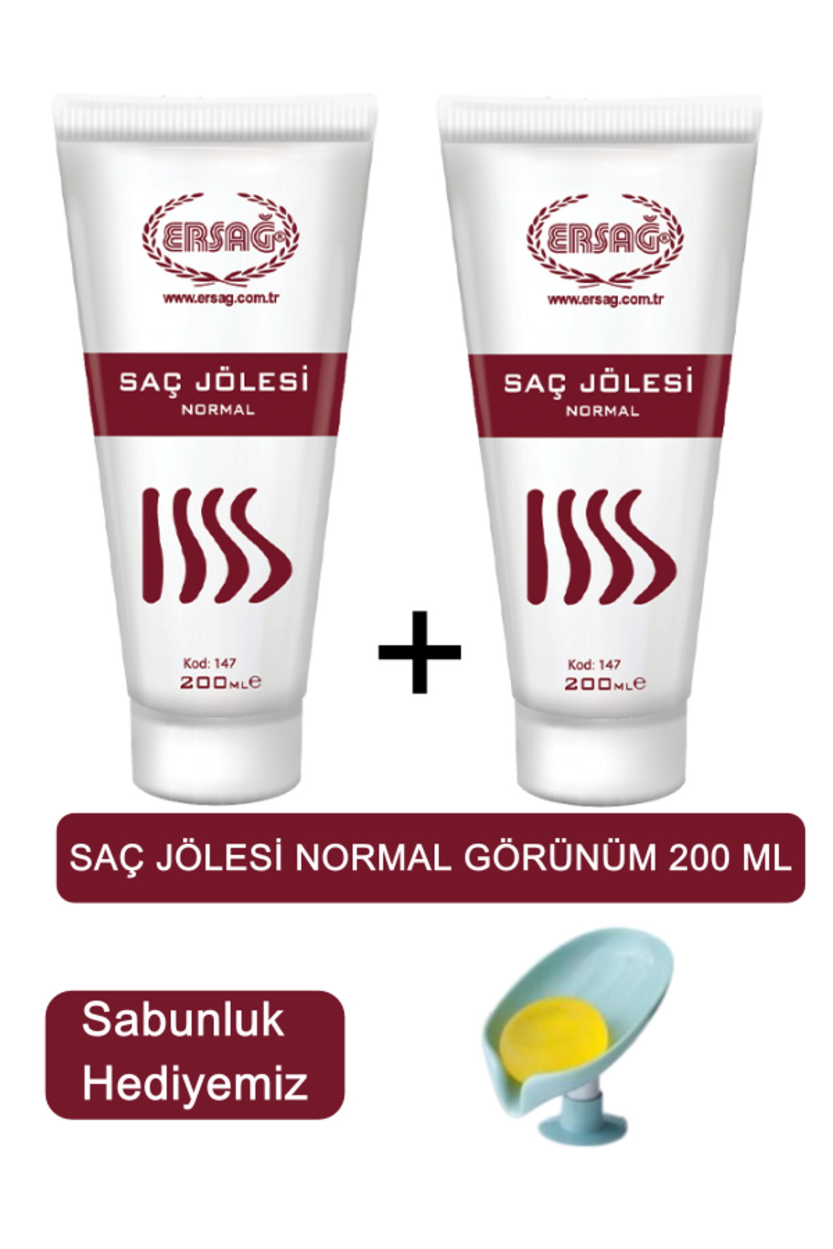Ersağ Saç Jölesi Normal Görünüm 200 ML - Sabunluk Hediyemiz 147-09