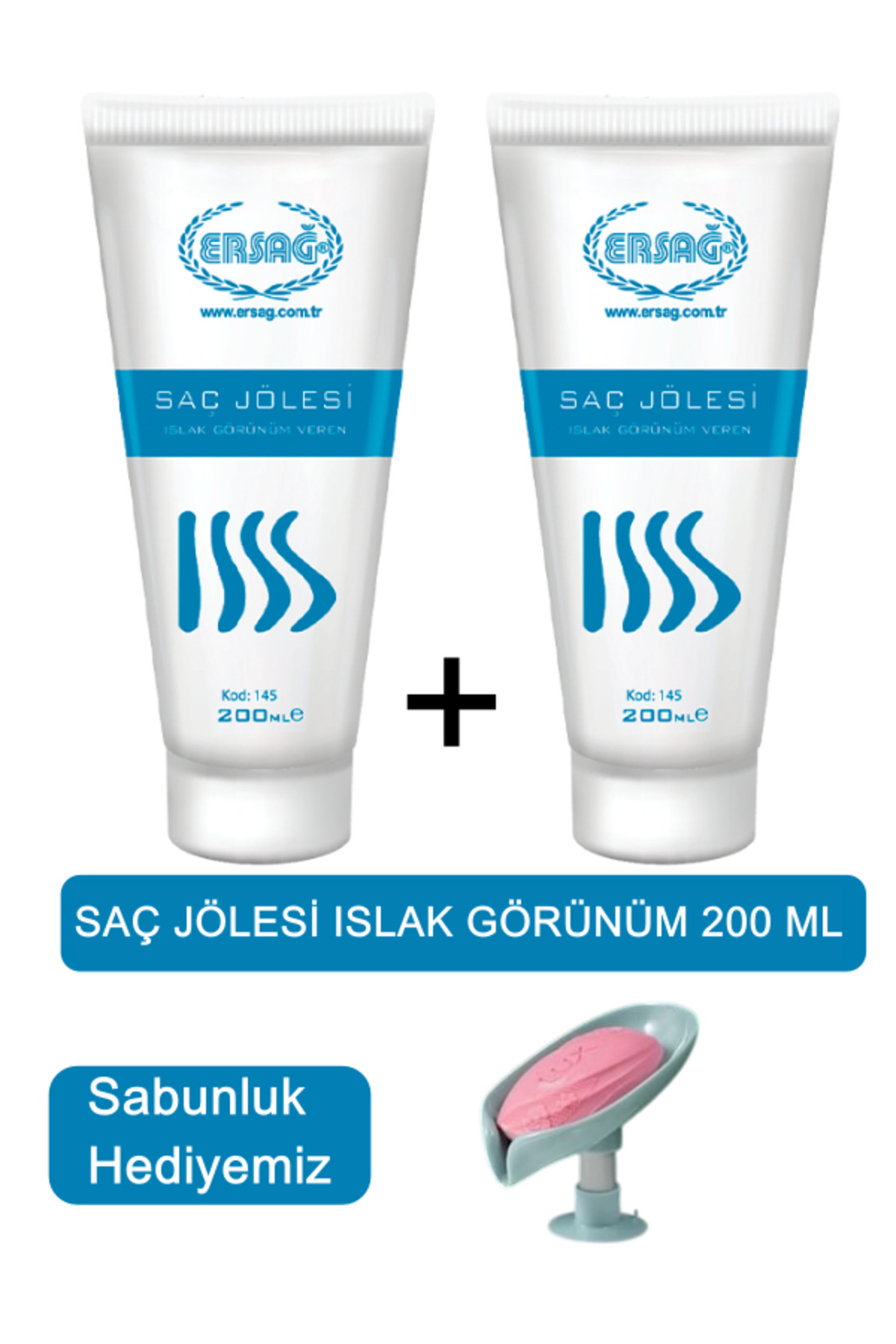 Ersağ Saç Jölesi Islak Görünüm 200 ML - Sabunluk Hediyemiz 145-07