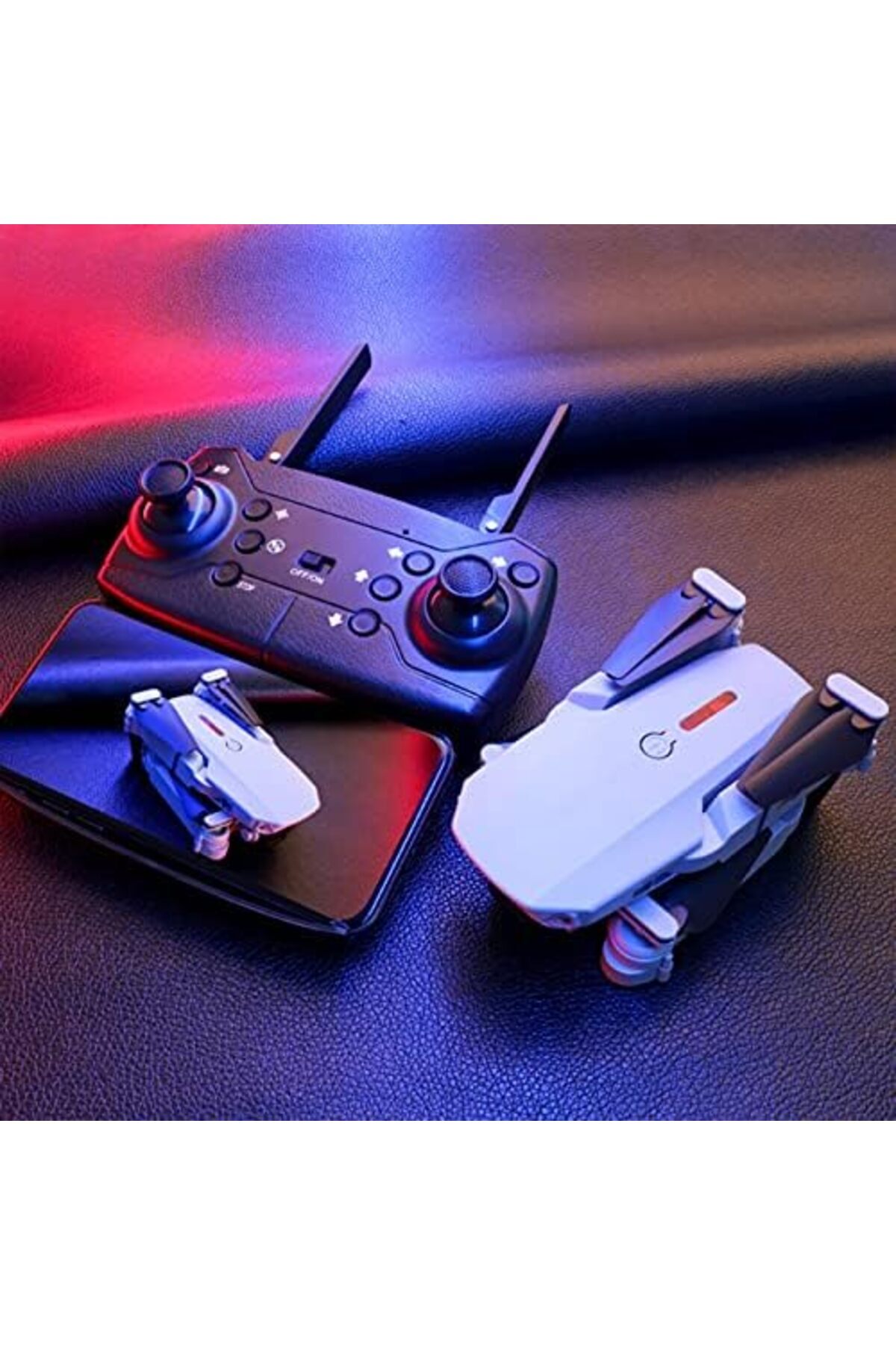 Generic-E88 Pro Drone 4k With High Definition Camera WiFi Foldable Drone 2.4G 6 Axis RC Altitude Hold - Gray 8