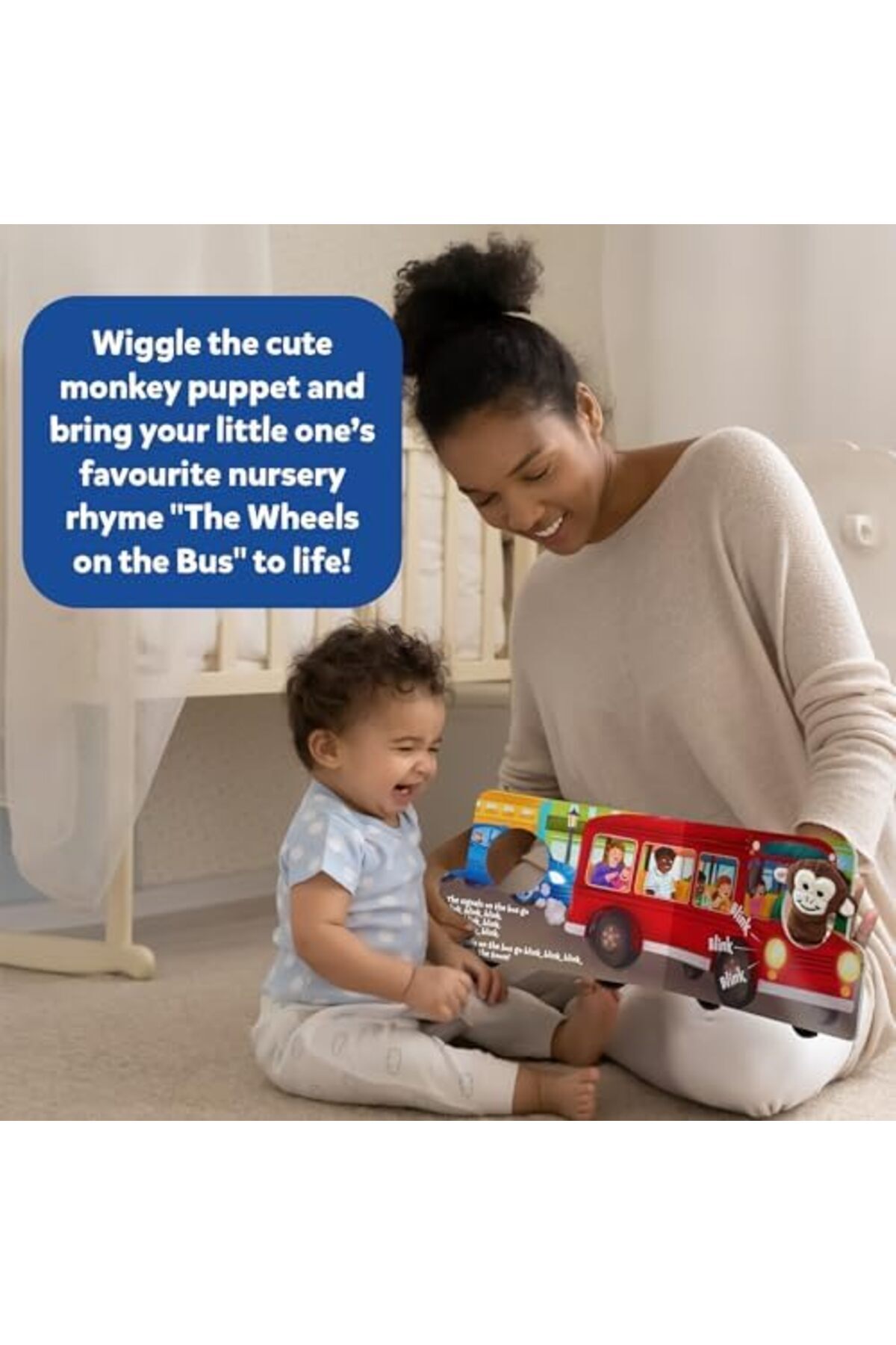 Skillmatics-Puppet Book - The Wheels on The Bus, Interactive Finger Puppet for Infants & Toddlers 4