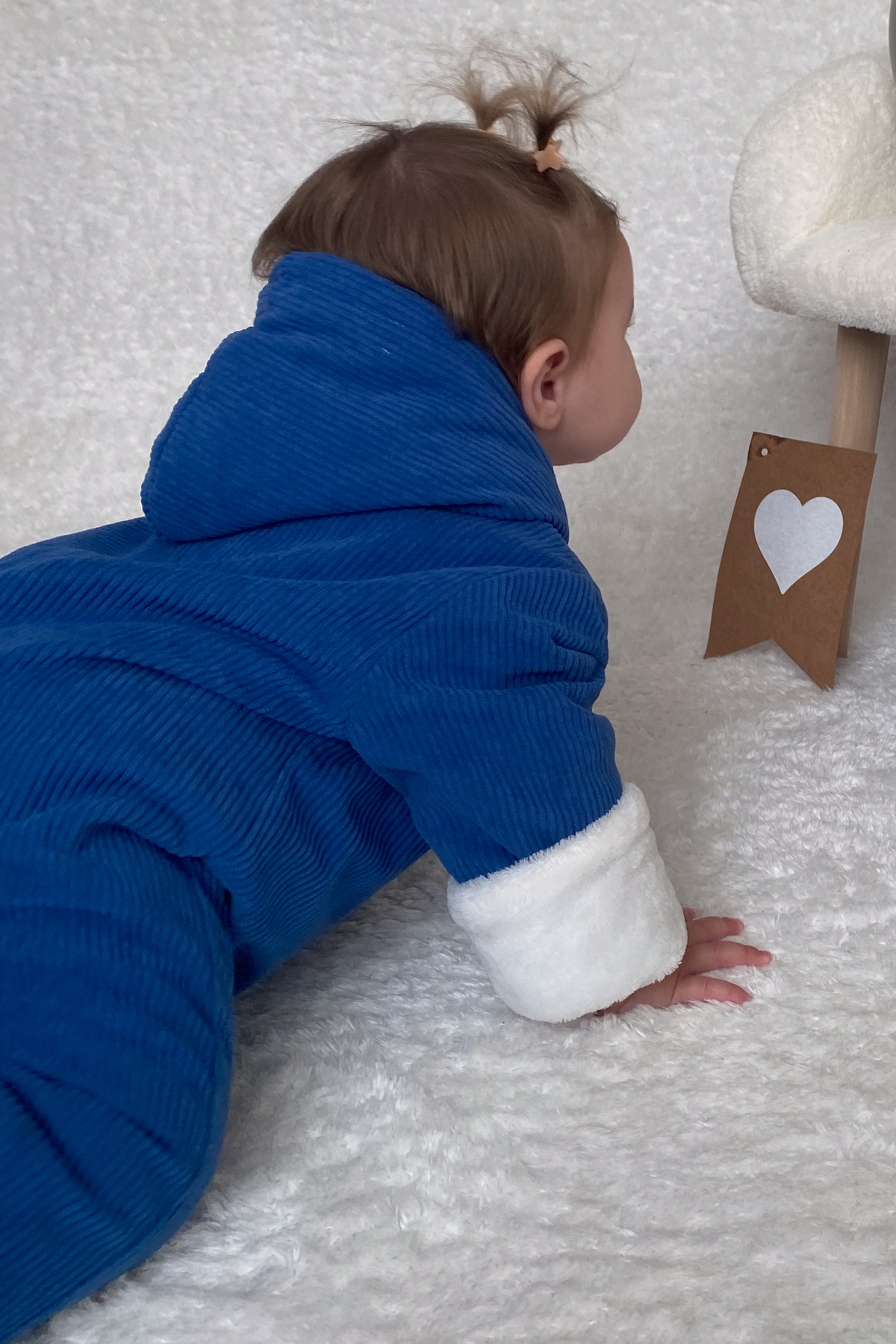 Baby Animals Kız Erkek Unisex Mevsimlik Çift Kat Kadife Ultrasoft Şapkalı Bebek Çocuk Uyku Tulumu Astronot Tulum fotoğrafı 7 (önizleme)