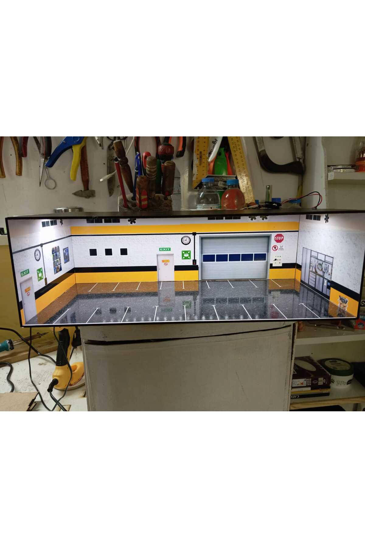 standes 20 araçlık hotwheels araçlar için diorama