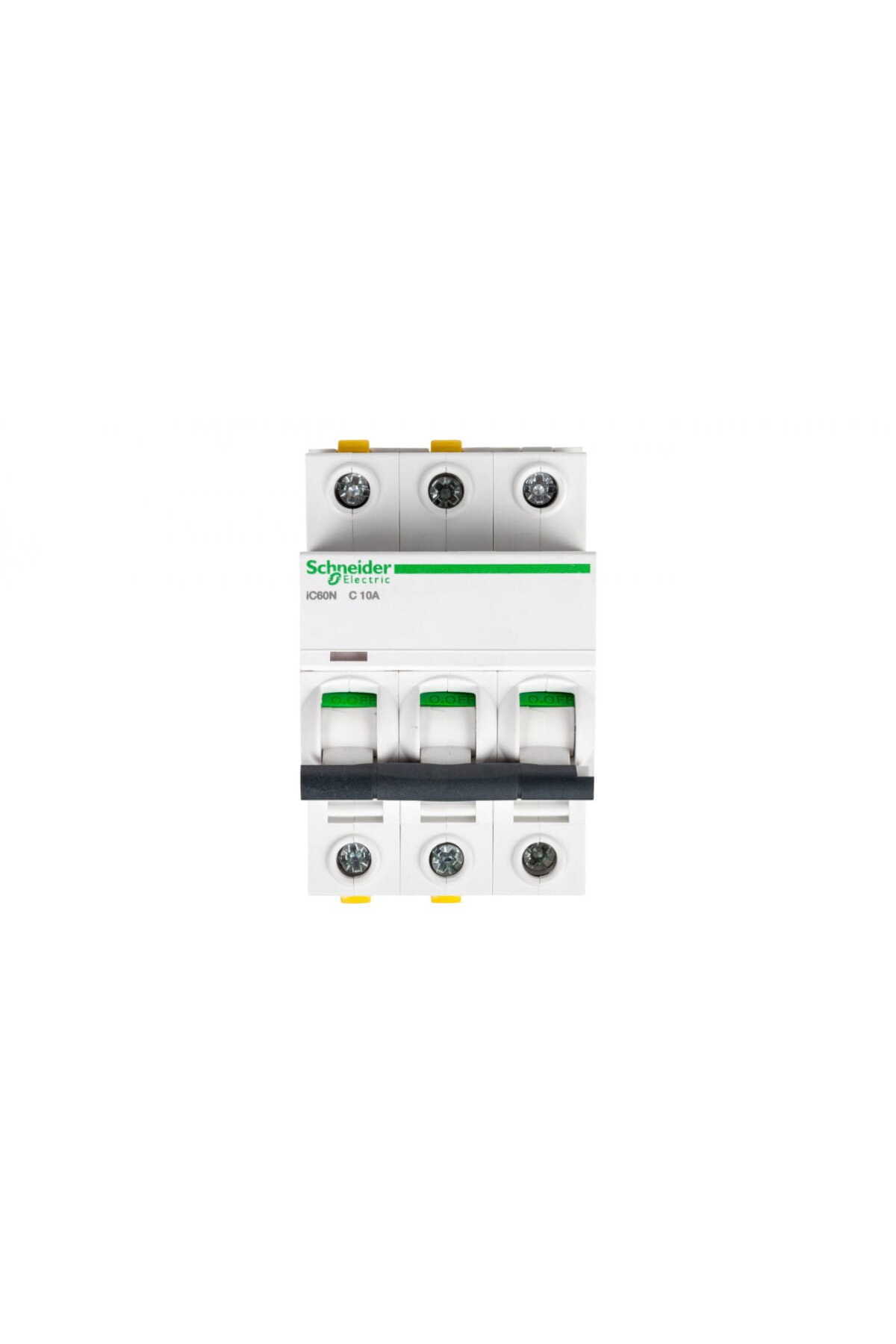 SCHNEIDER-Circuit breaker 3P C 10A 6kA AC iC60N-C10-3 A9F04310 1