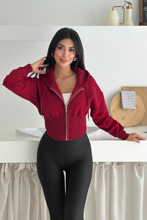 Noa Noa Kadın Fermuarlı Hoodie – Minimal Sokak Ruhuyla