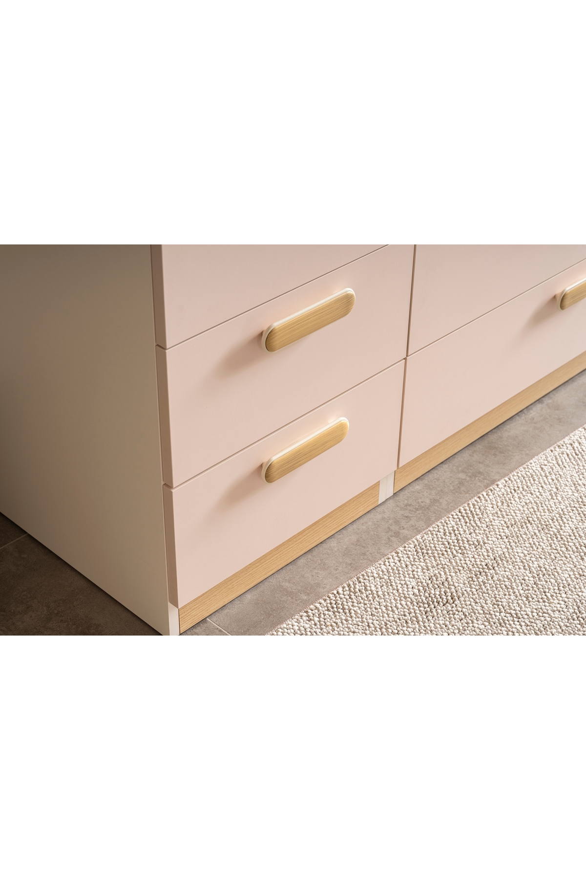 Vivense MOKİDO ÇEKMECELİ GARDIROP, 3 KAPAKLI, PEMBE YEŞİL fotoğrafı 4 (önizleme)